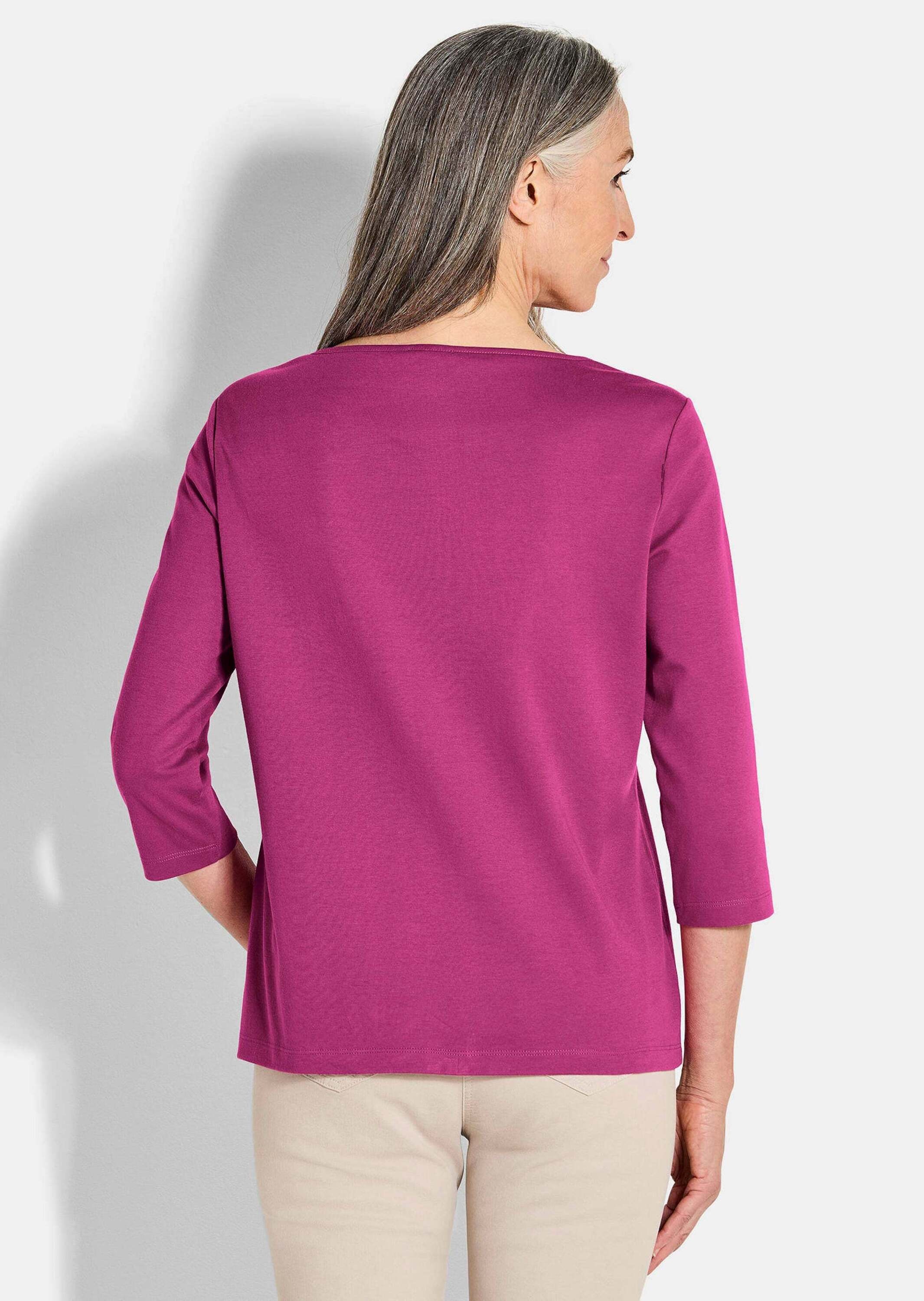GOLDNER Kurzarmshirt »Kurzgröße Basic-Shirt aus Interlock-Jersey«