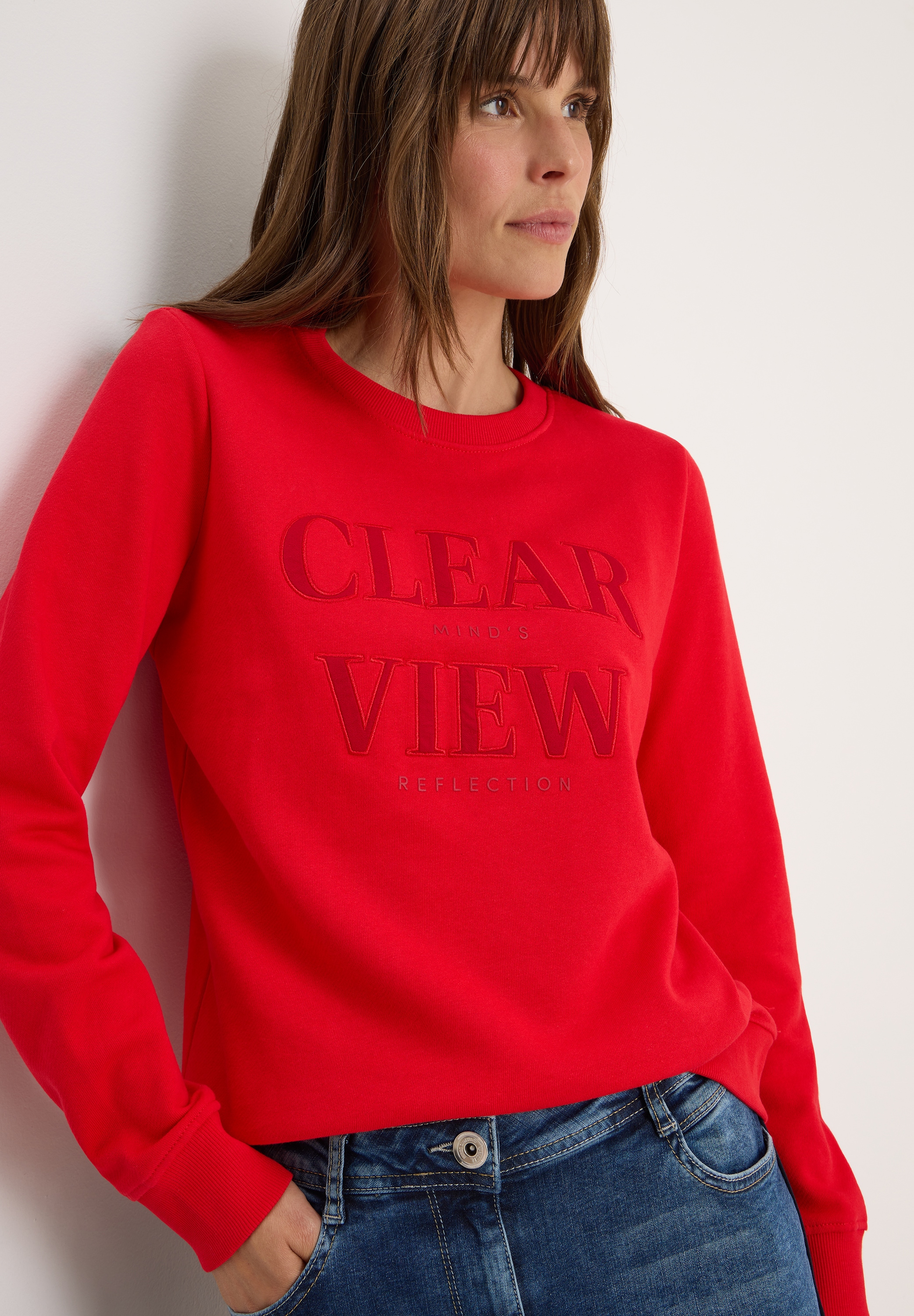Cecil Sweatshirt, mit Wording Artwork günstig online kaufen
