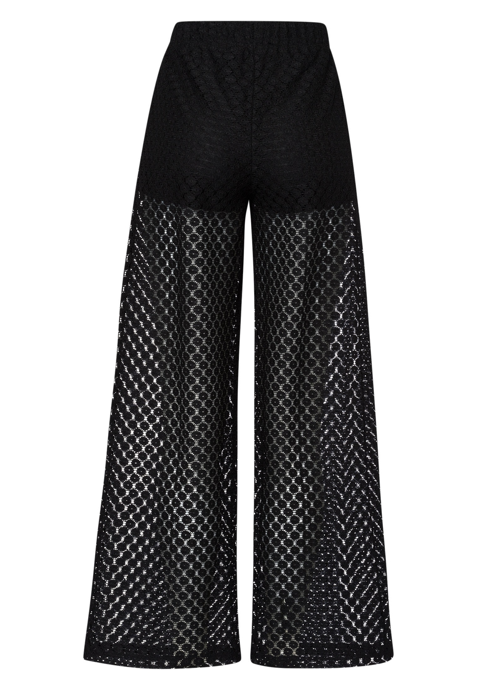 Zero Stoffhose »zero Hose transparent mit Spitze«, Lochmuster