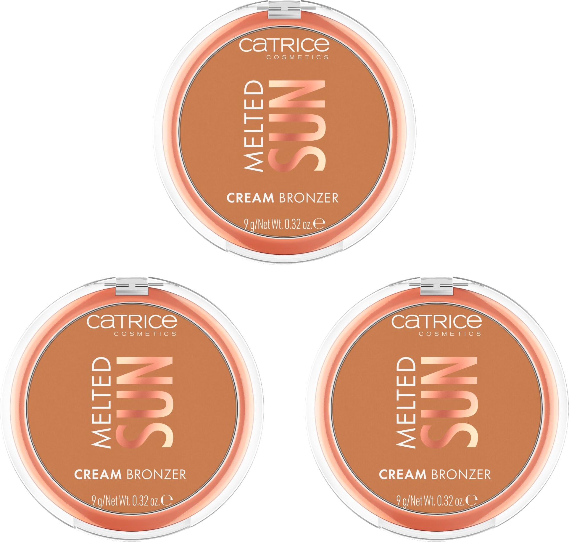 Bronzer-Puder »Melted Sun Cream Bronzer«, (Set, 3 tlg.)