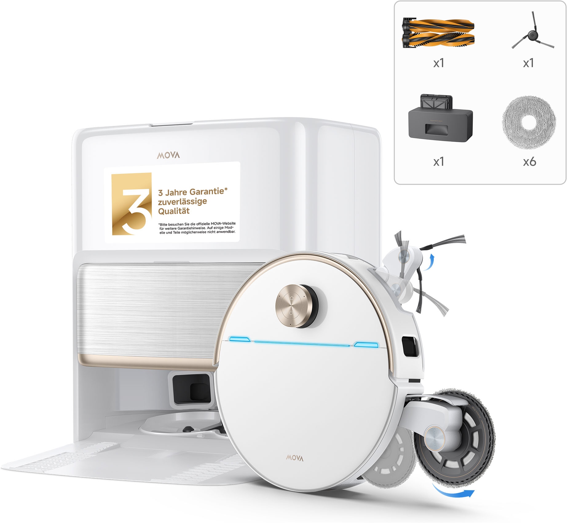 Mova Saugroboter »mit Wischfunktion V70 Ultra Complete«