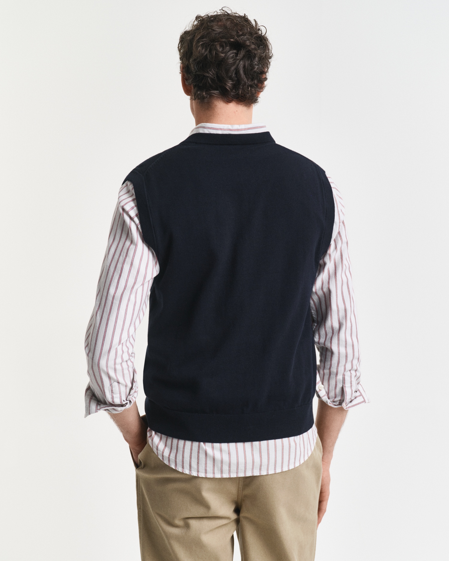 Gant Pullunder »CLASSIC COTTON VEST« V-Ausschnitt, regular fit