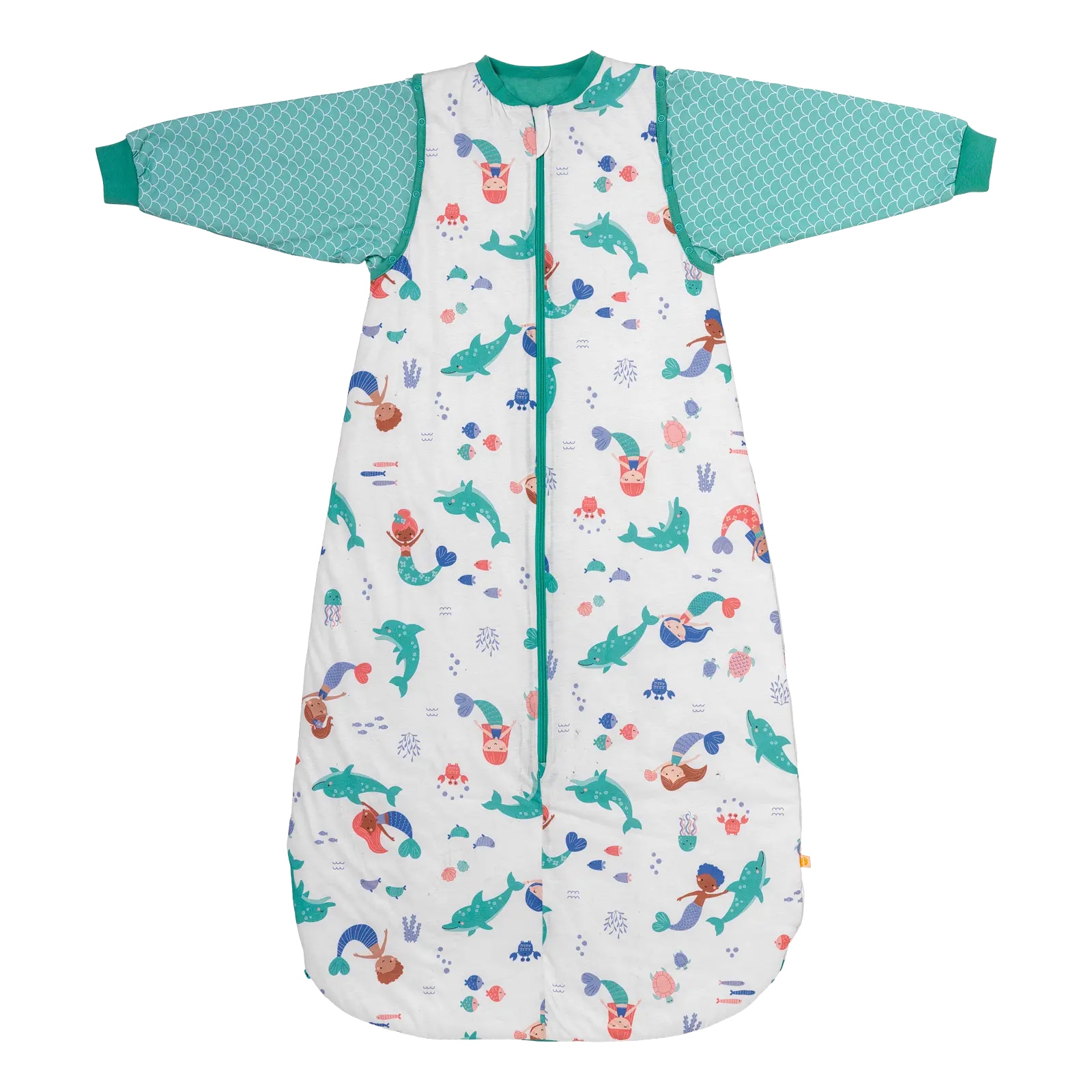 SCHLUMMERSACK Baby Babyschlafsack "Schlafsack ohne Füßen 2.5 Tog", grün, Gr. 150, Obermaterial: 100% Baumwolle CO., Schlafsäcke