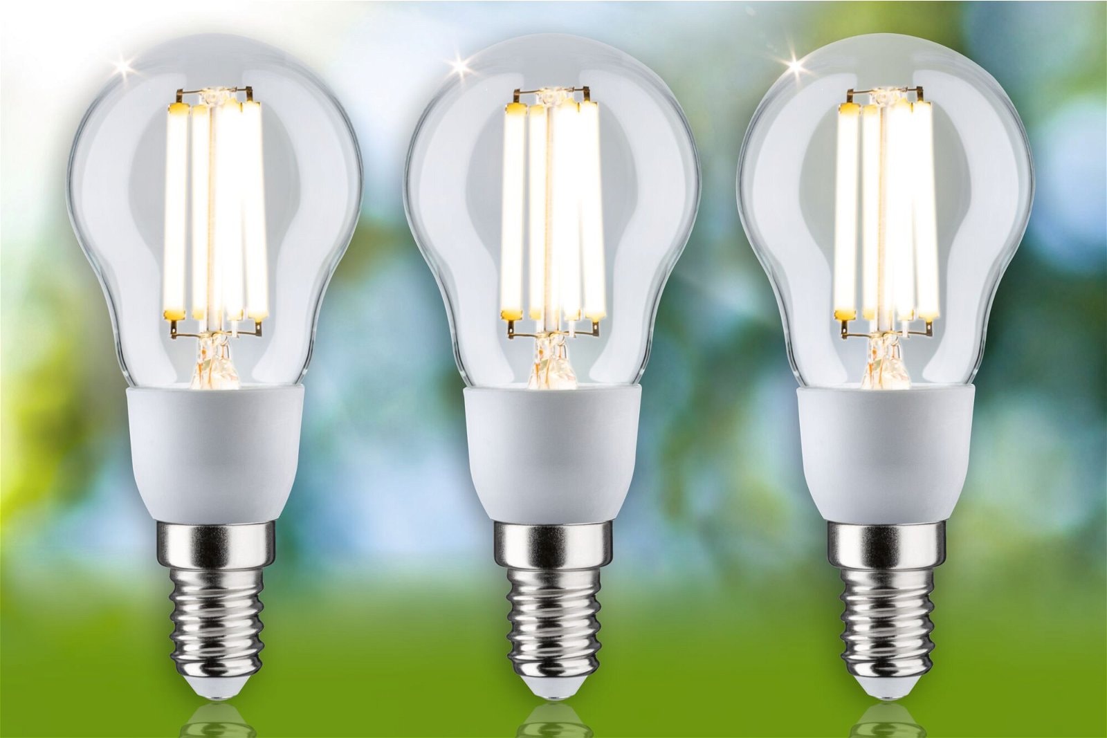 Paulmann LED-Leuchtmittel klar Warmweiß 3000K BAUR Tropfen | 525lm 3er »Eco-Line Pack 230V«, 2,5W