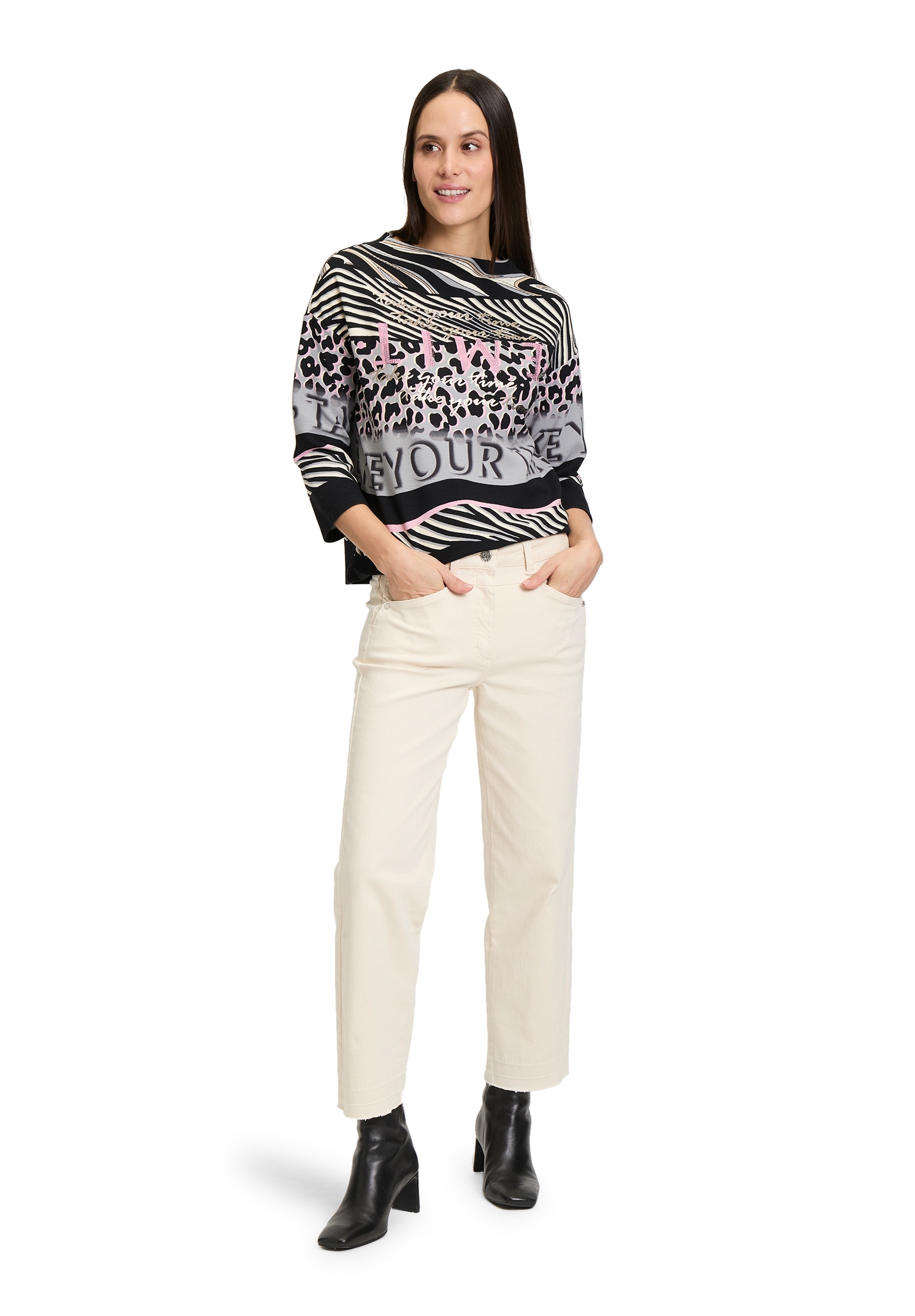 Betty Barclay Sweatshirt »Betty Barclay Sweatpullover mit Kragen«, Druck
