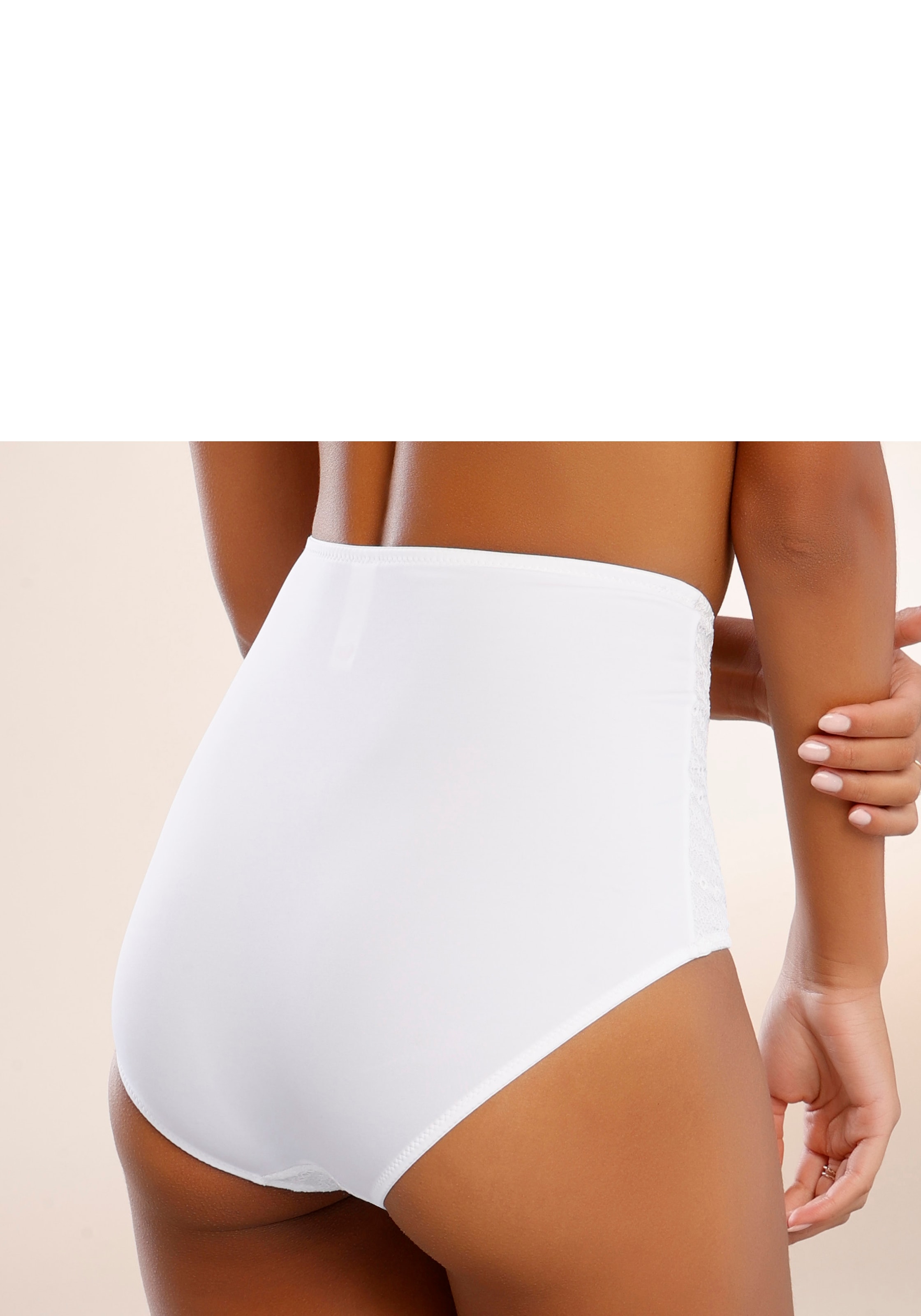 LASCANA High-Waist-Slip aus modischem Netzmaterial