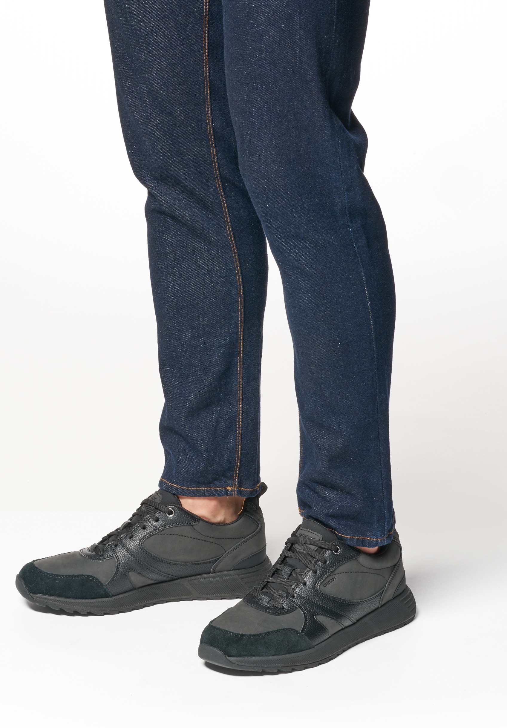 Geox Sneaker »U MOLVENO A«, Freizeitschuh, Halbschuh, Schnürschuh mit Plateausohle