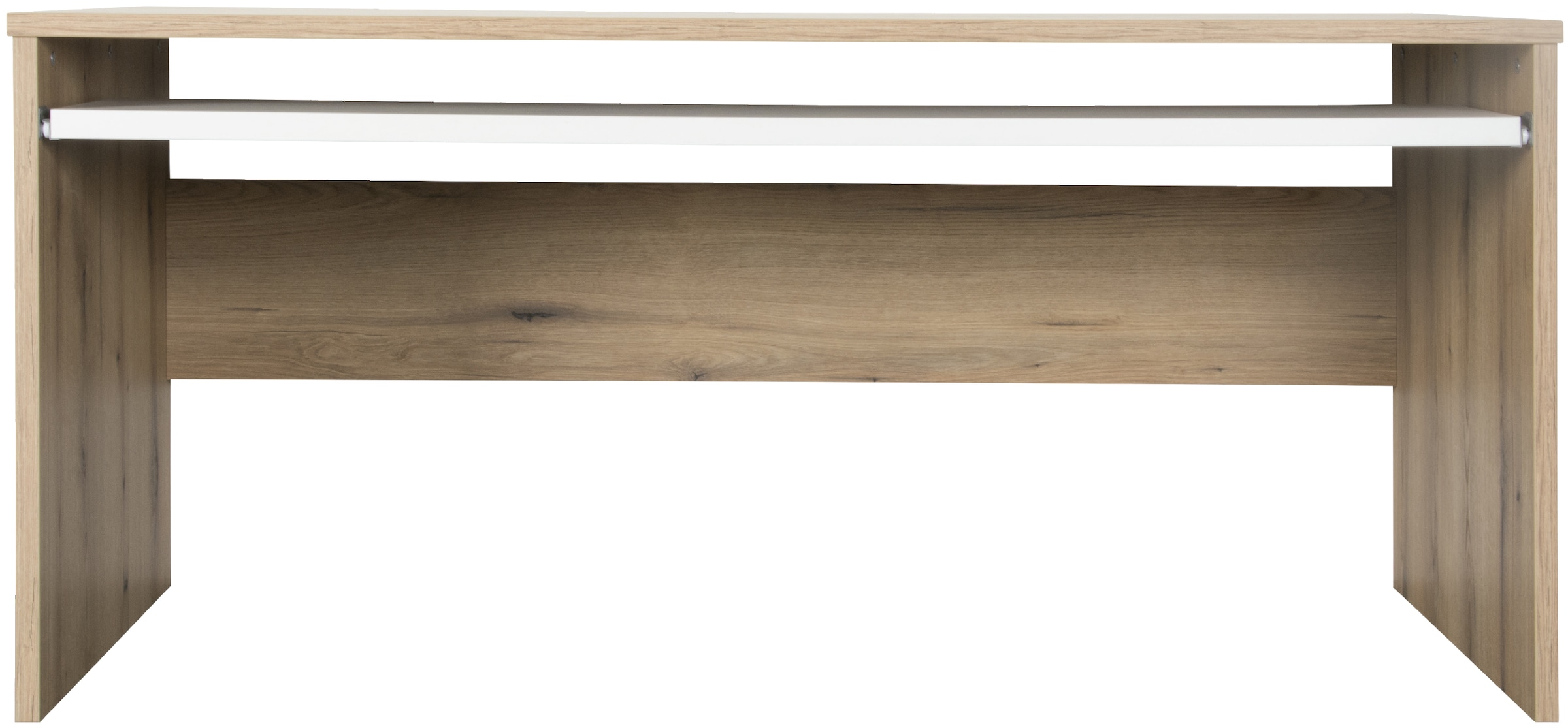 VOGL Möbelfabrik "Barrie mit 2-farbigem Tastaturauszug" in 2 Breiten, 2,5 cm Tischplattenstärke, Made in Germany