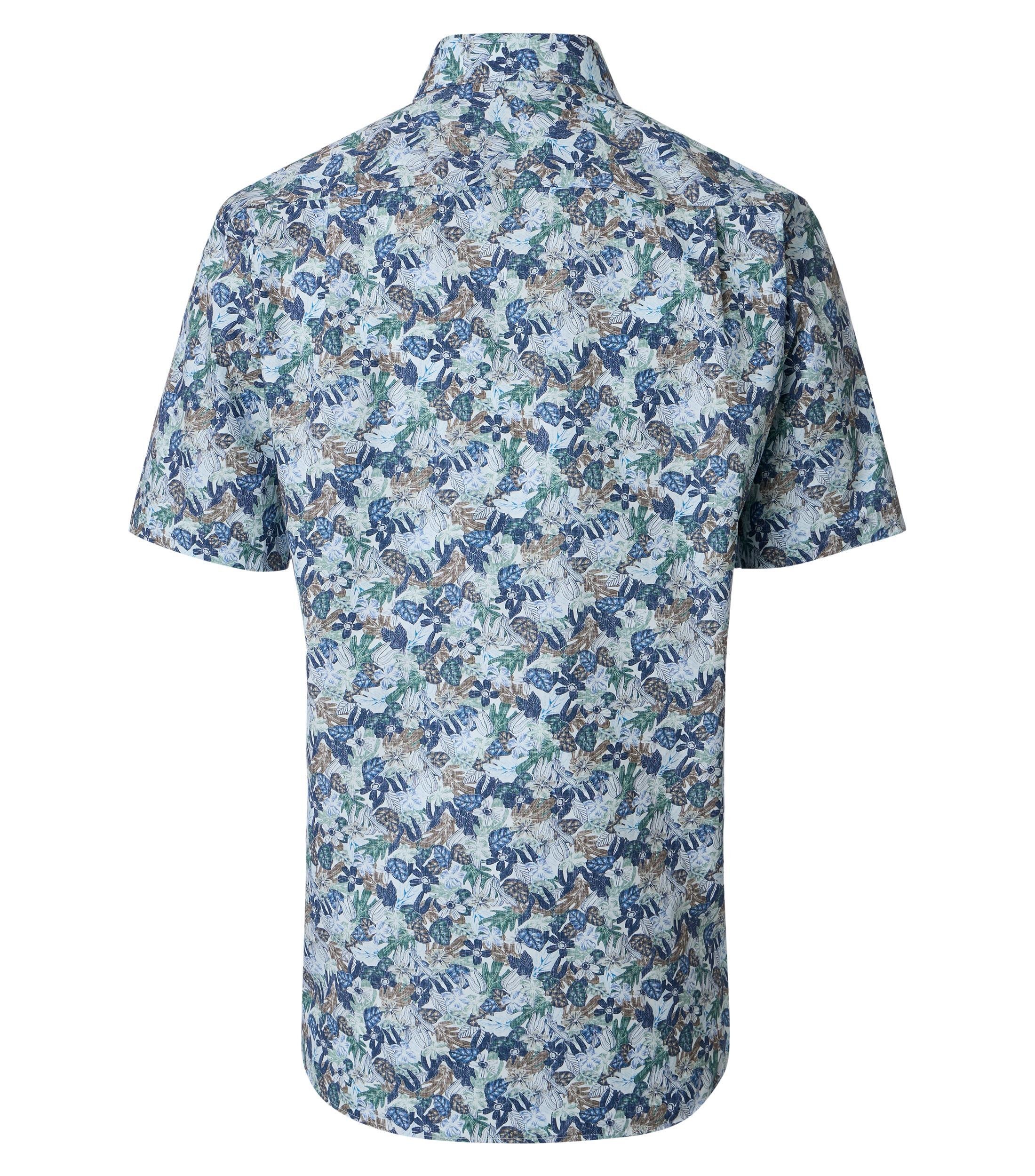 Chemise Business VENTI Manches Courtes Print Homme Vert Taille 41 3