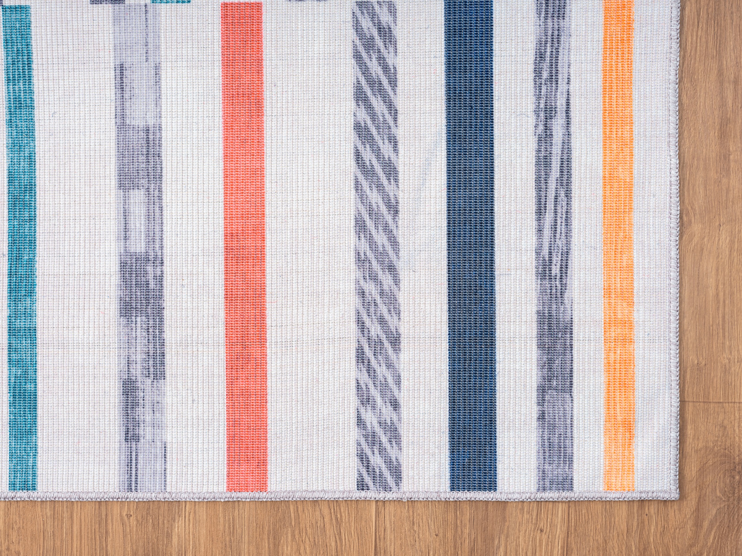 Teppich "Hope, LAGERRÄUMUNG", bunt (grau,bunt), B:160cm H:10mm L:230cm, Polyester, MYFLAIR MÖBEL & ACCESSOIRES, Teppiche, Teppich, bedruckt, modernes Design, In- & Outdoor geeignet, waschbar 3