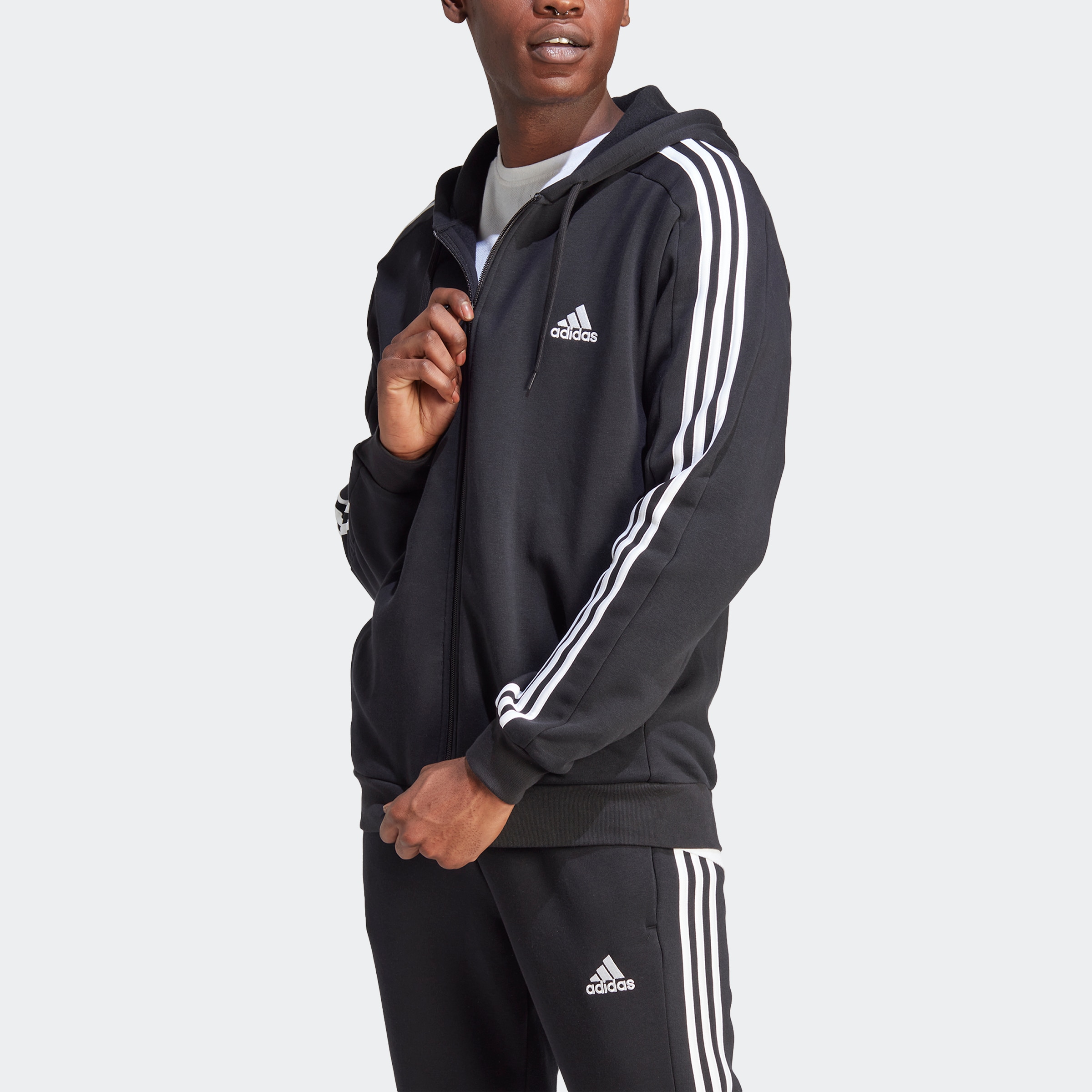 adidas Sportswear Kapuzensweatjacke "M 3S FL FZ HD", angenehmes Material au günstig online kaufen