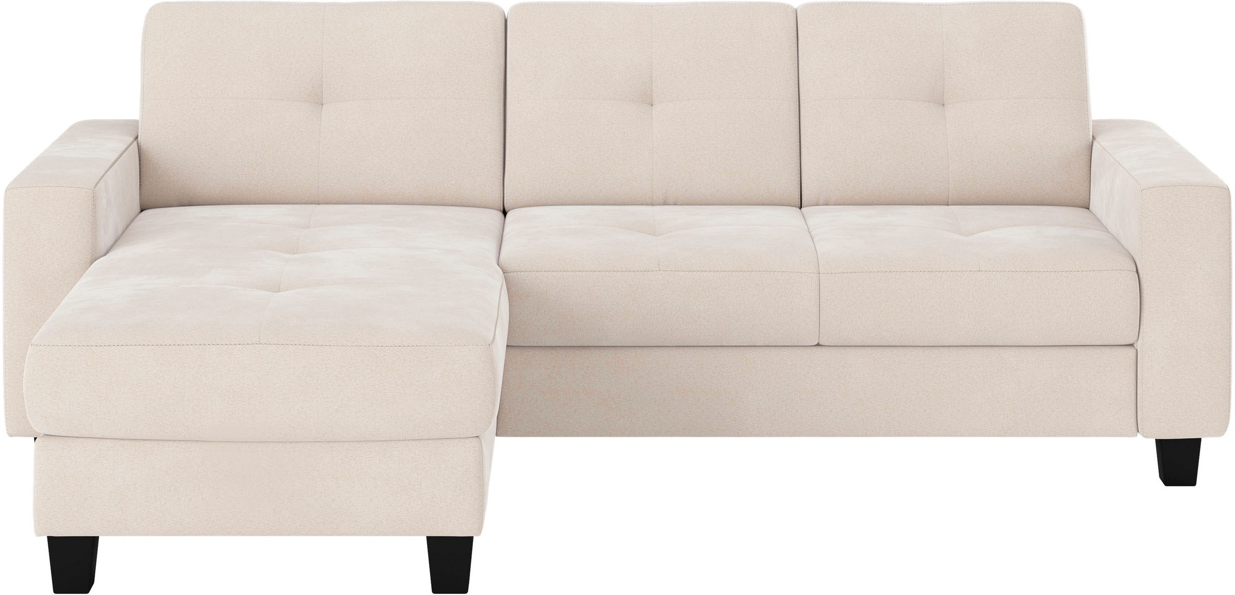 Places of Style Ecksofa »Varese«, wahlweise mit Bettfunktion und Bettkasten