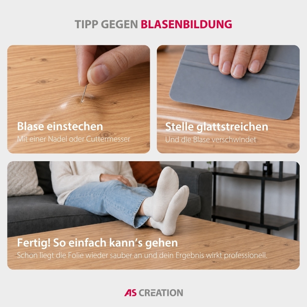 Architects Paper Möbelfolie »Architects Paper Möbelfolie Holzoptik selbstklebend« Selbstklebende PVC-Folie in Holzoptik mit Schneidraster