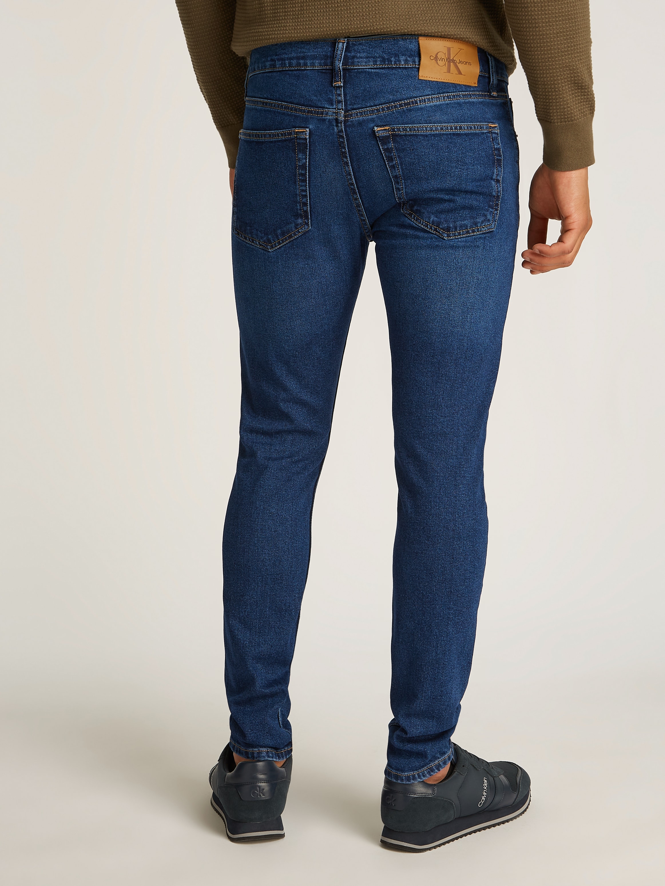 Calvin Klein Jeans Slim-fit-Jeans »SLIM TAPER«, Coinpocket, Logostickerei