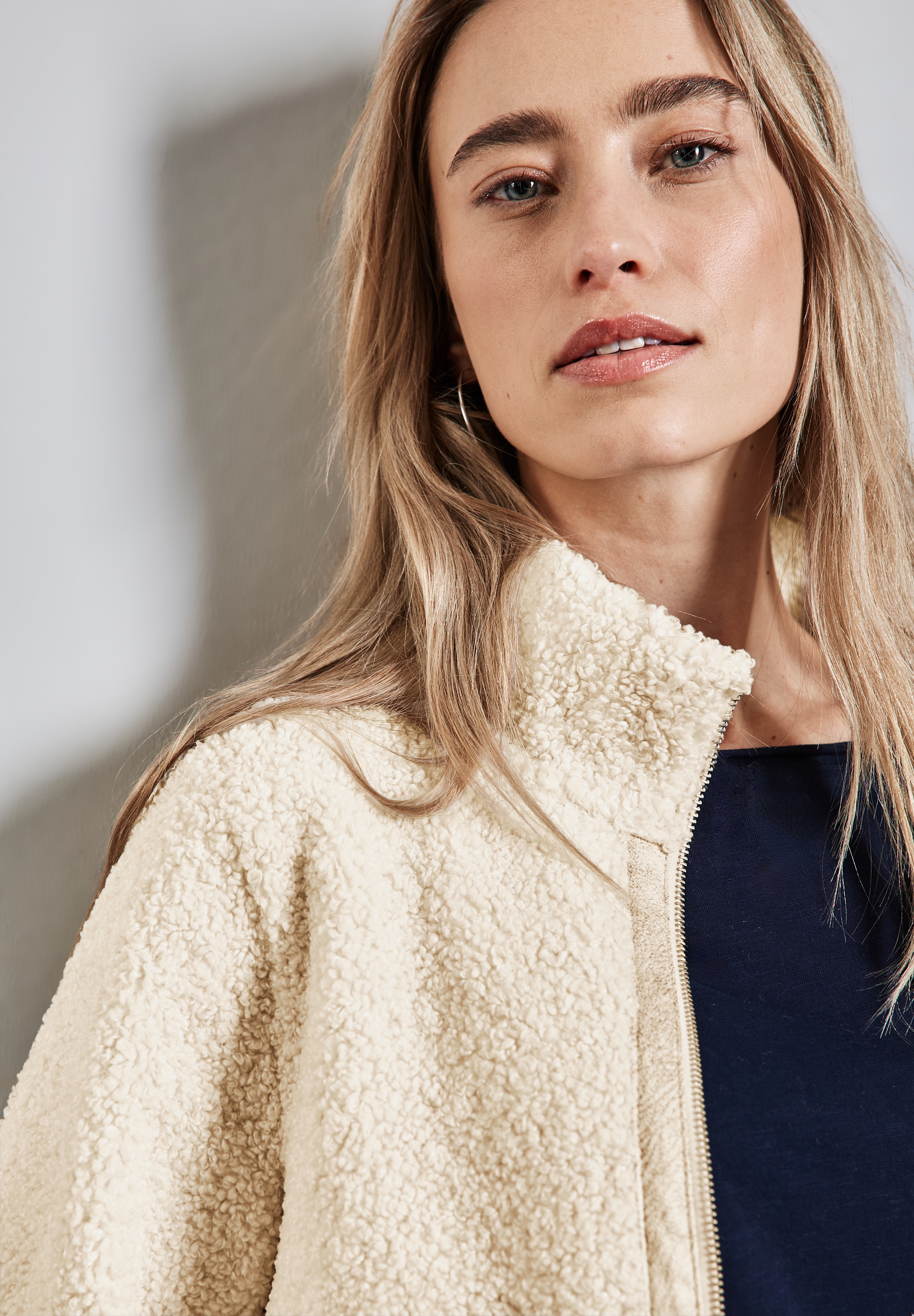 STREET ONE Jackenblazer, mit Shearling-Details