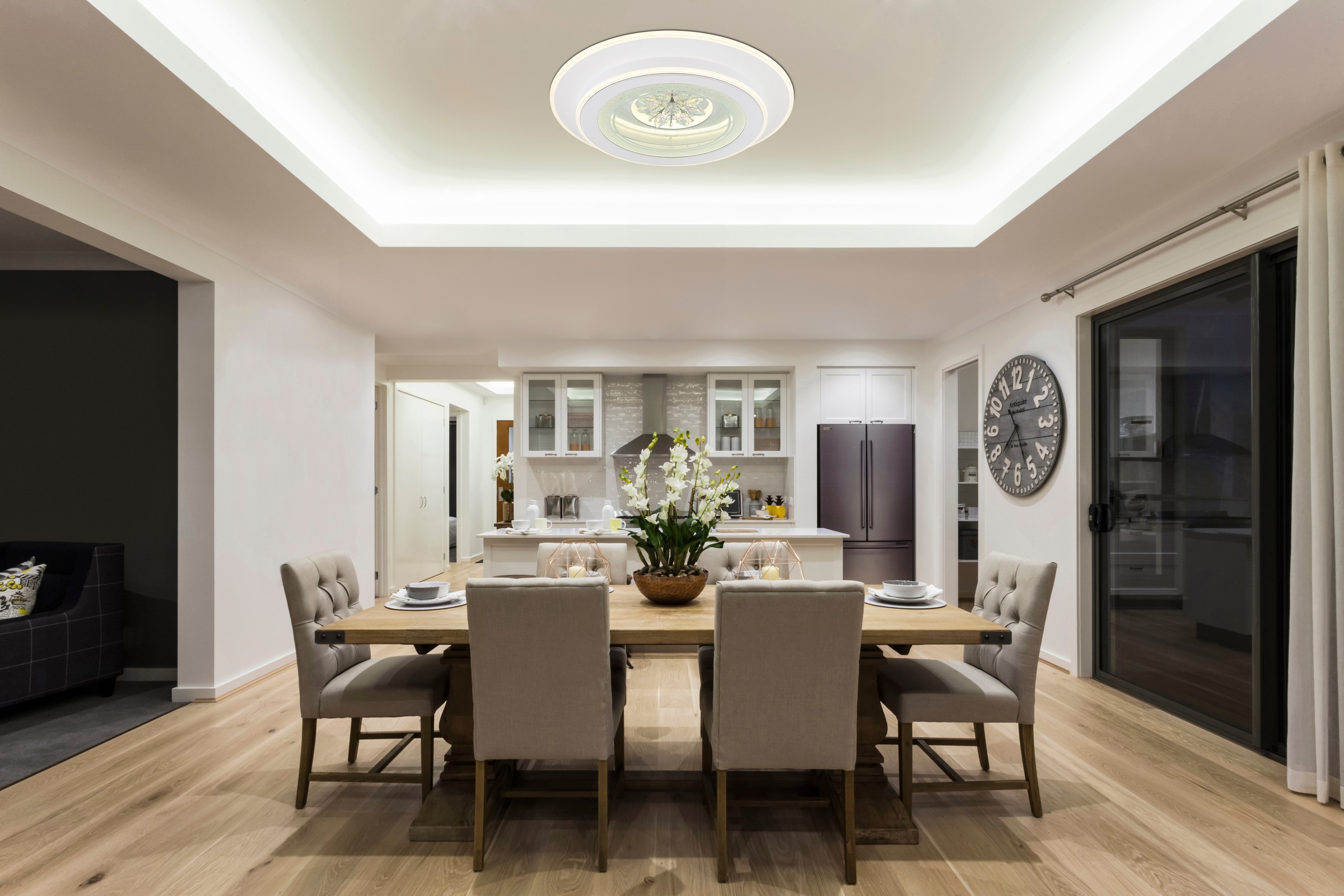 GLOBO LIGHTING LED Deckenleuchte »BLUMA«, Leuchtmittel LED-Modul | LED fest integriert, Deckenlampe/rund/Wohnzimmer/Schlafzimmer/elegant