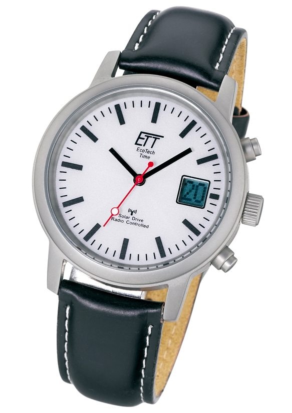 ETT Funkuhr »EGS-11185-11L«, Armbanduhr, Herrenuhr, Datum, Solar