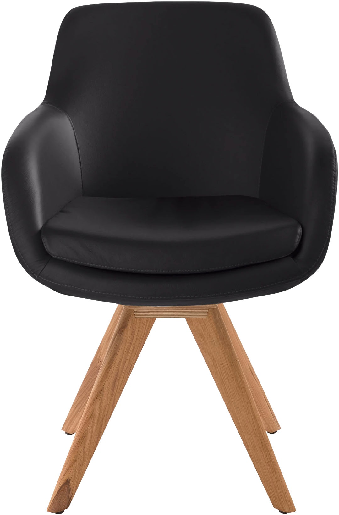Musterring Esszimmerstuhl "Tavia", (Set), 2 St., Echtleder, Stativgestell W günstig online kaufen