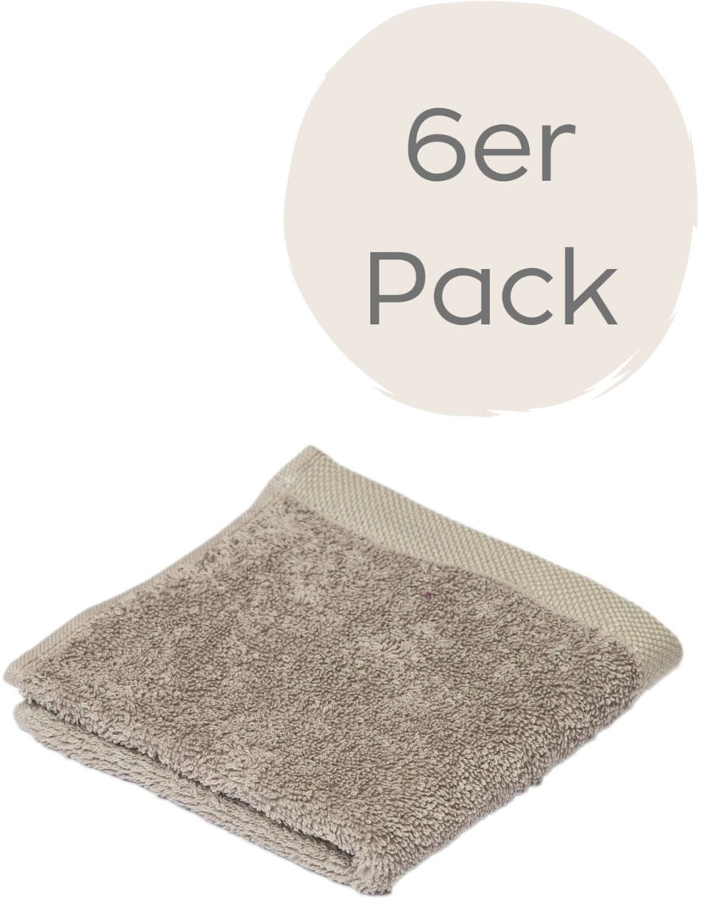 Seiftuch WEWO FASHION, B:30cm L:30cm, braun, Baumwolle, Waschlappen, "9517S", saugstark