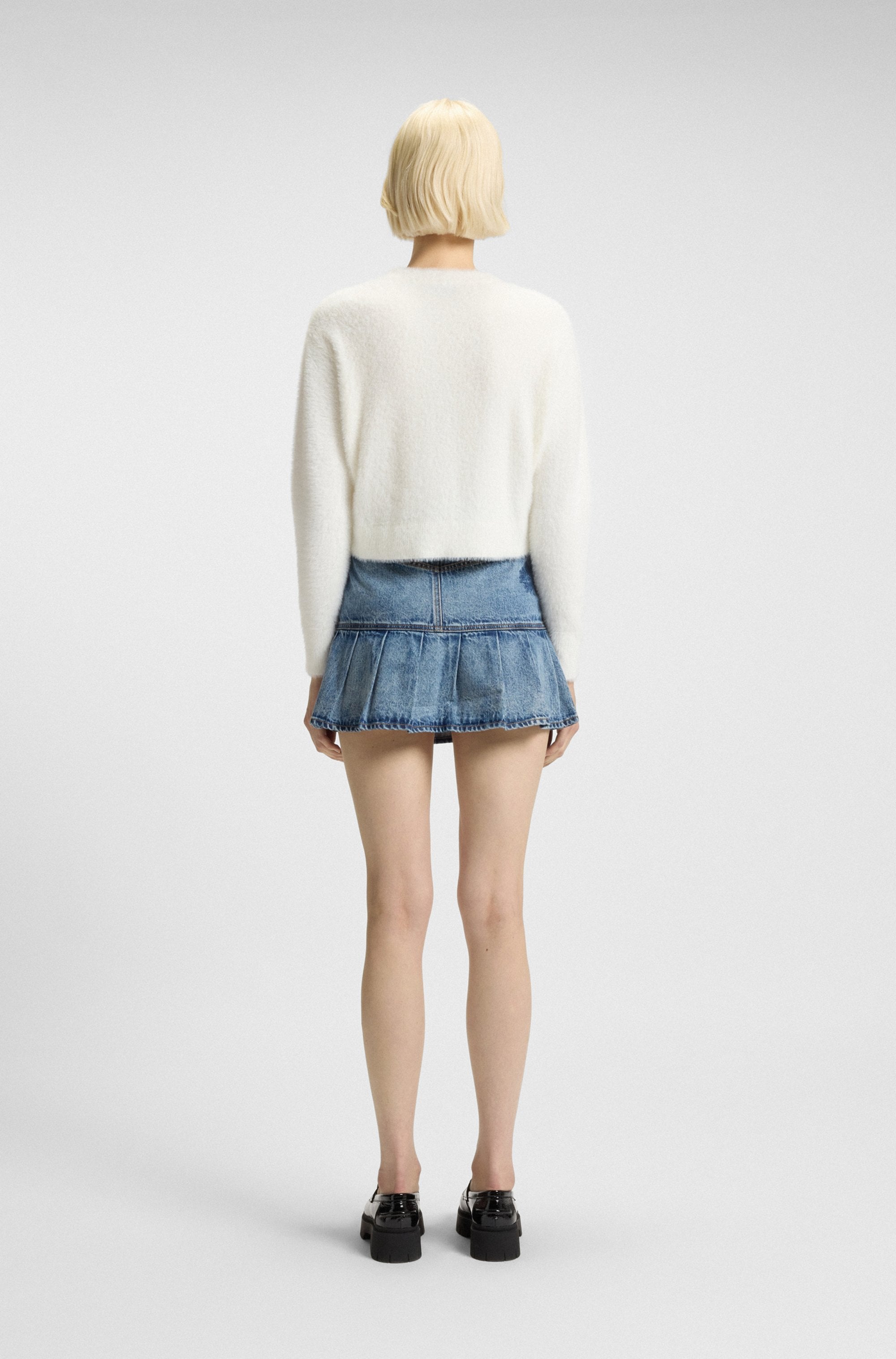 HUGO Blue Cardigan »Sfurry«, im Relaxed Fit, geknöpft