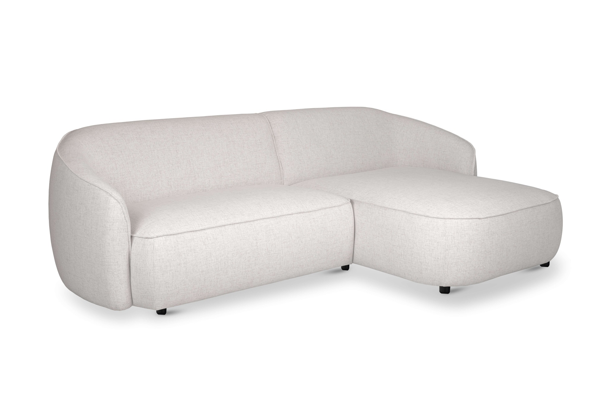 INOSIGN Ecksofa »Cosigo«, Breite 246 cm, 2 Chenille-Stoffe zur Auswahl, mit Kaltschaum