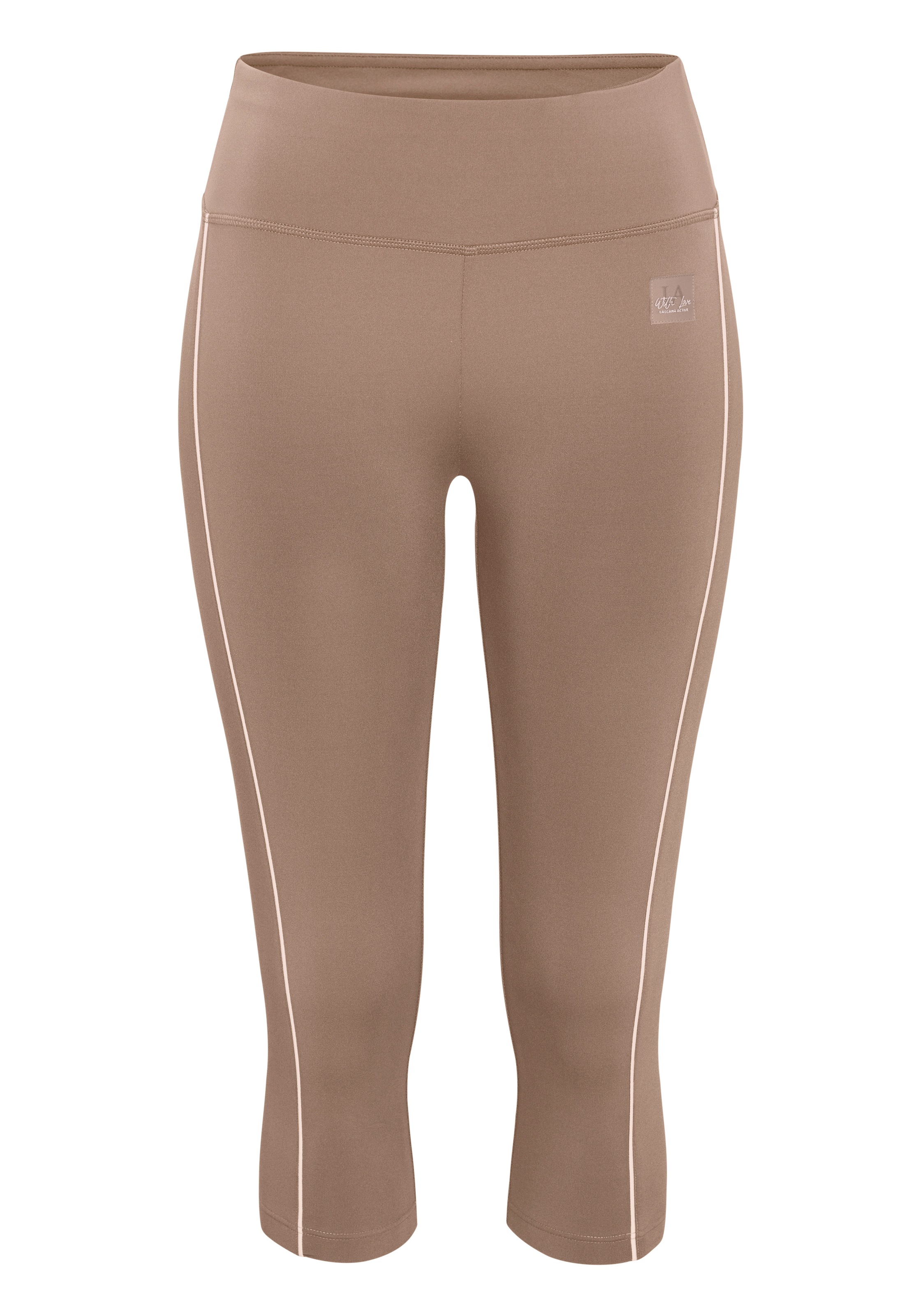 Vivance Active by Lascana Caprileggings mit weißen Pipings