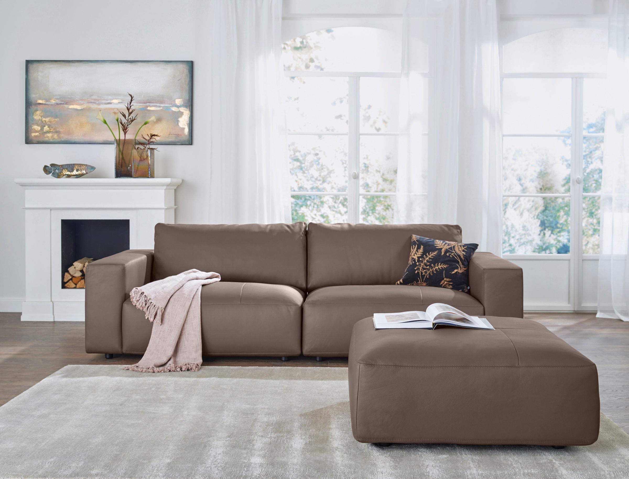 Musterring Big-Sofa »LUCIA«, in vielen Qualitäten und 4 unterschiedlichen Nähten, 3-Sitzer