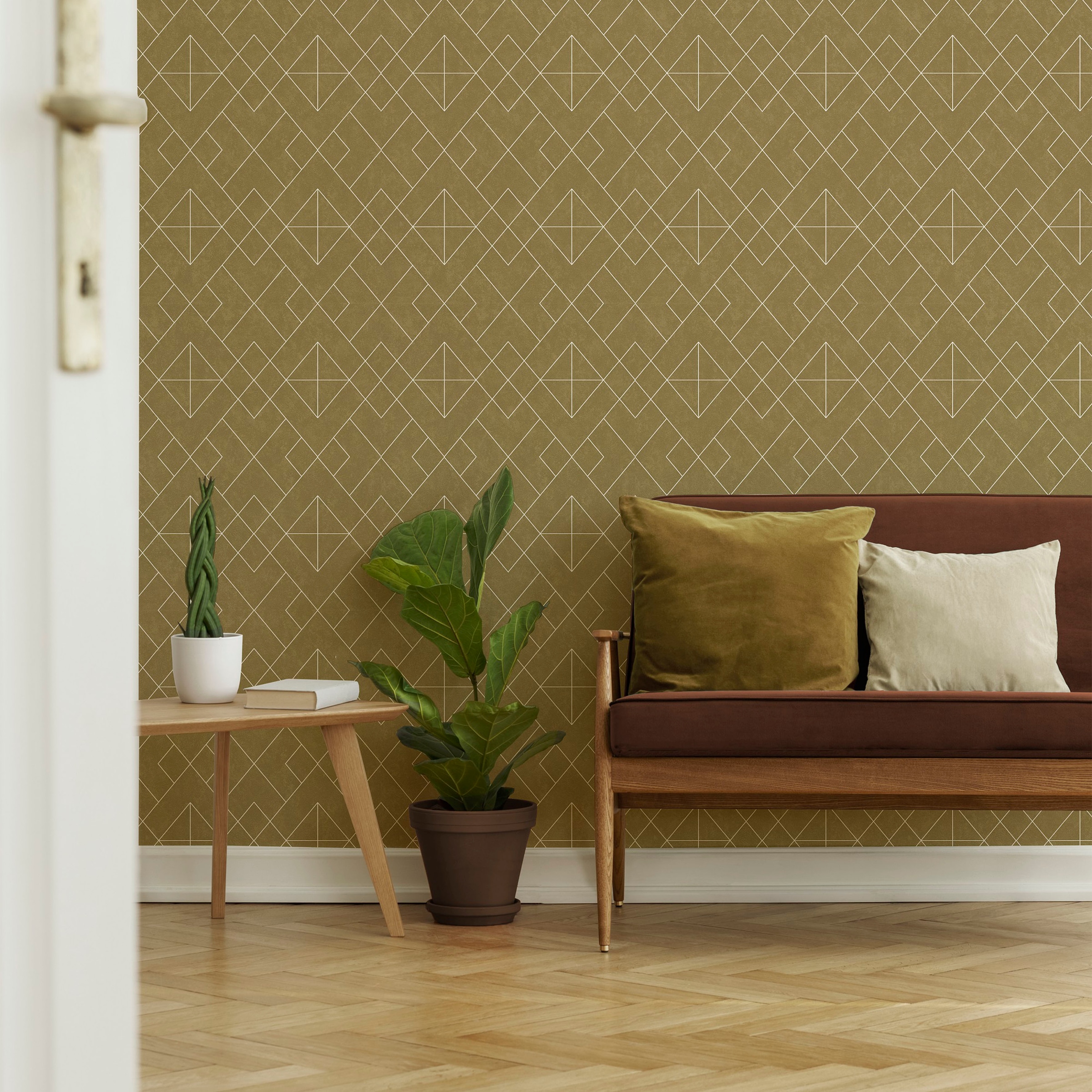 Superfresco Easy Vliestapete »Demi Ocker«, Motiv, grafisch