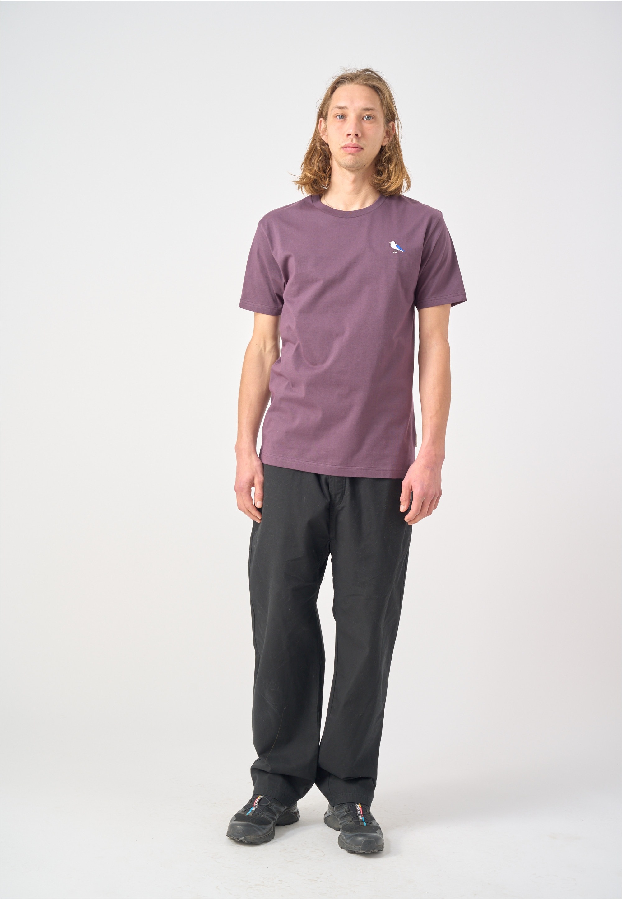 Cleptomanicx T-Shirt "Embro Gull" 1 Stk. mit Gull-Stickerei günstig online kaufen