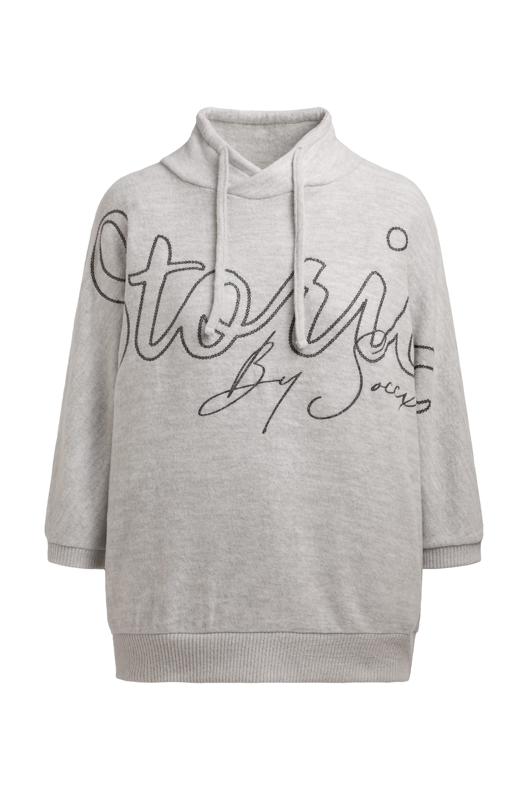 SOCCX Rundhalspullover aus Flauschstrick