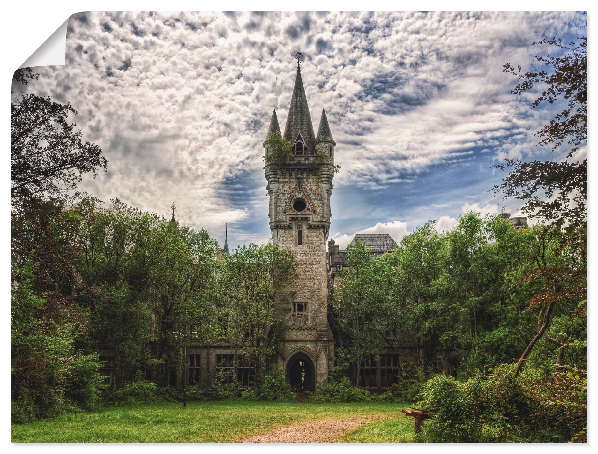 Artland Wandbild "Verlassenes Schloß Chateau - Lost Place", Gebäude, (1 St. günstig online kaufen