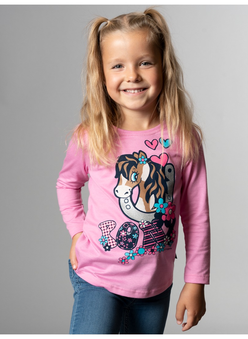 Trigema Longsleeve »TRIGEMA Langarmshirt mit süßem Pony-Print«