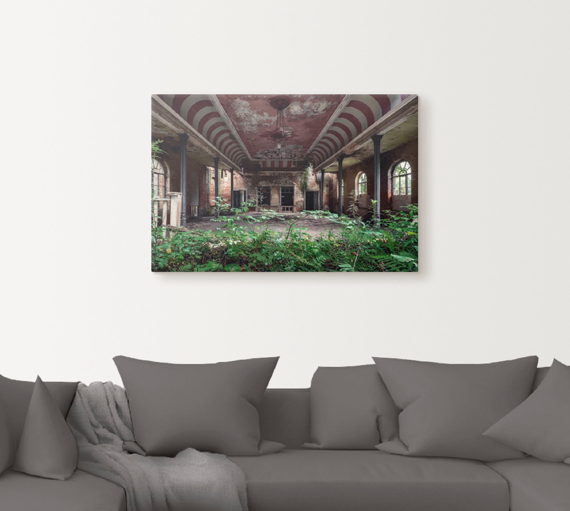 Artland Wandbild »Lost Places - Tanzsaal - verlassen«, Gebäude, (1 St.), als Leinwandbild, Poster in verschied. Größen
