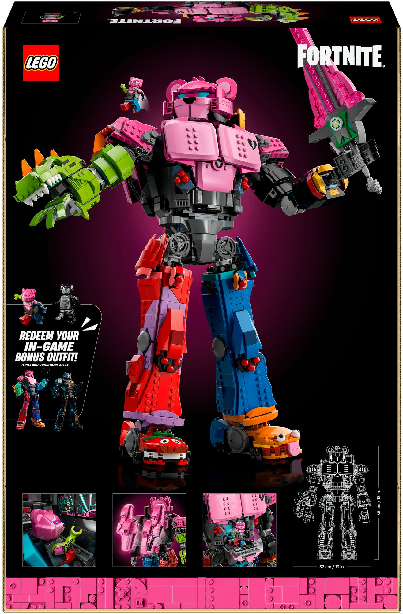 LEGO® Konstruktionsspielsteine »Mecha-Anführer (77078), LEGO Fortnite«, (2503 St.), Made in Europe