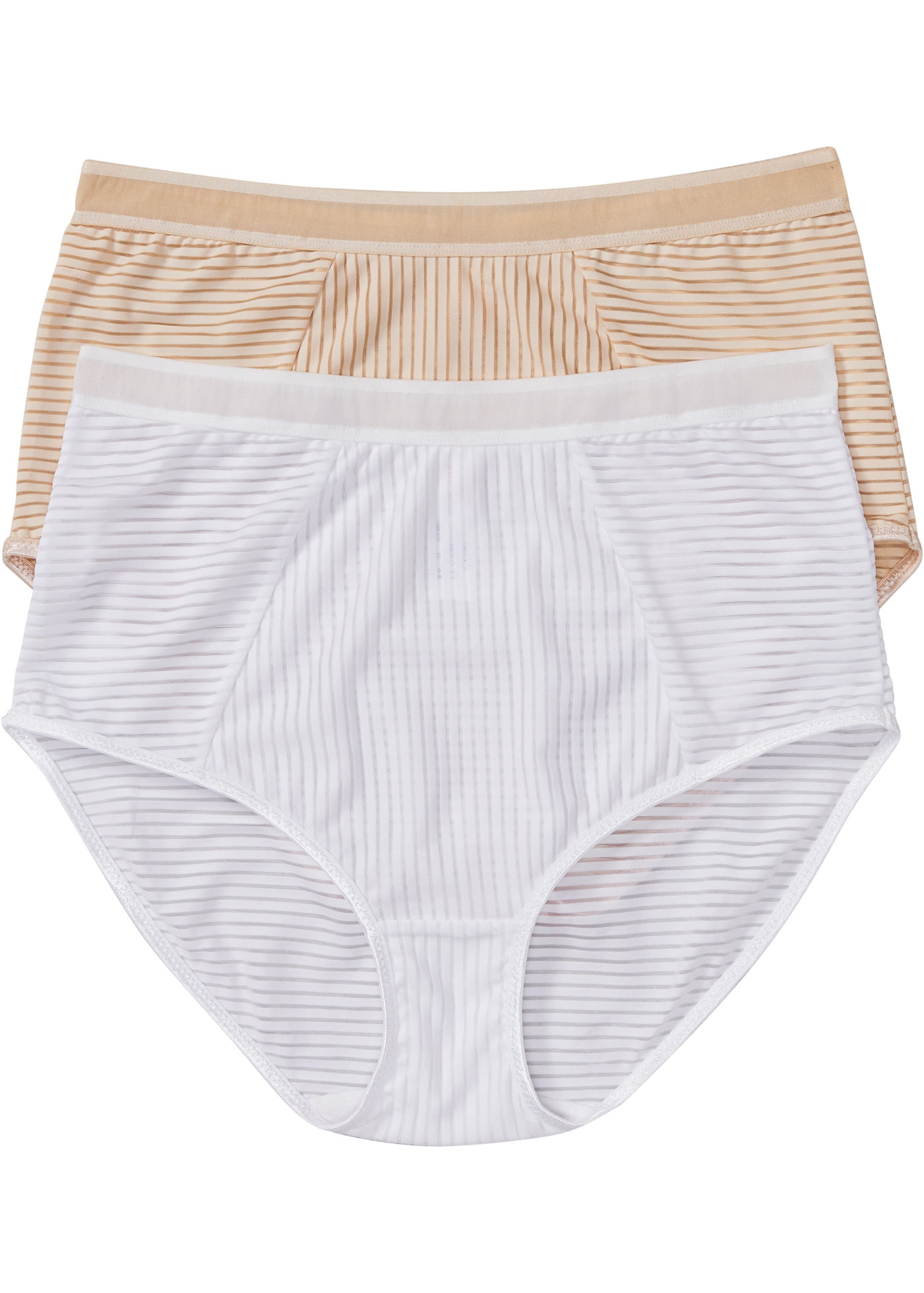bonprix Taillenslip "Highwaist Slip ( 2er Pack)" Packung, 2 Stk. Highwaist Slip, aus Polyamid und Elasthan, bequeme Passform