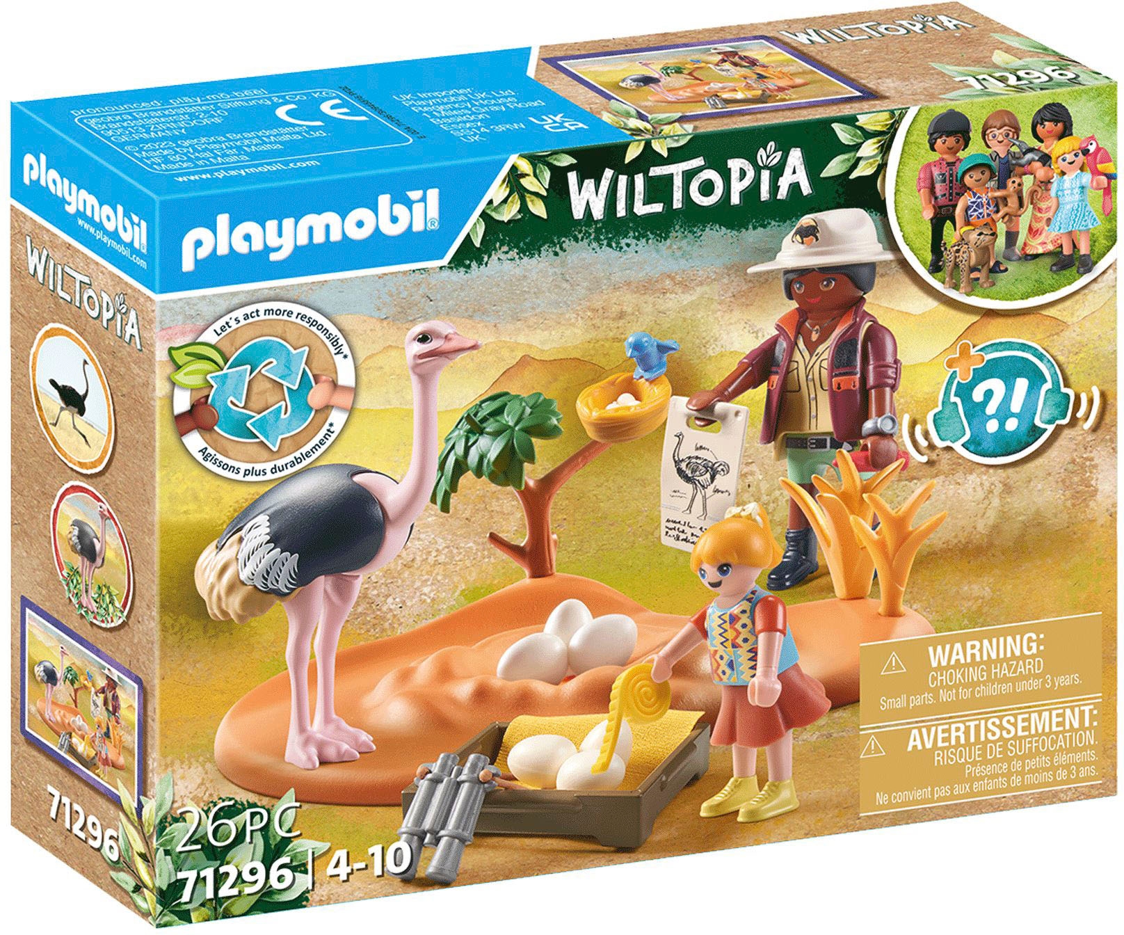 Playmobil® Konstruktions-Spielset »Zu Gast bei Papa Strauß (71296), Wiltopia«, (26 St.), teilweise aus recyceltem Material; Made in Europe