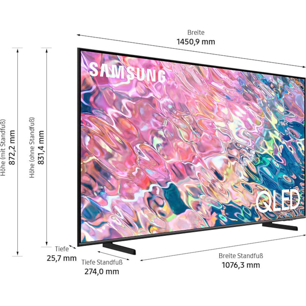 Samsung QLED-Fernseher »65" QLED 4K Q60B (2022)«, 163 cm/65 Zoll, Smart-TV