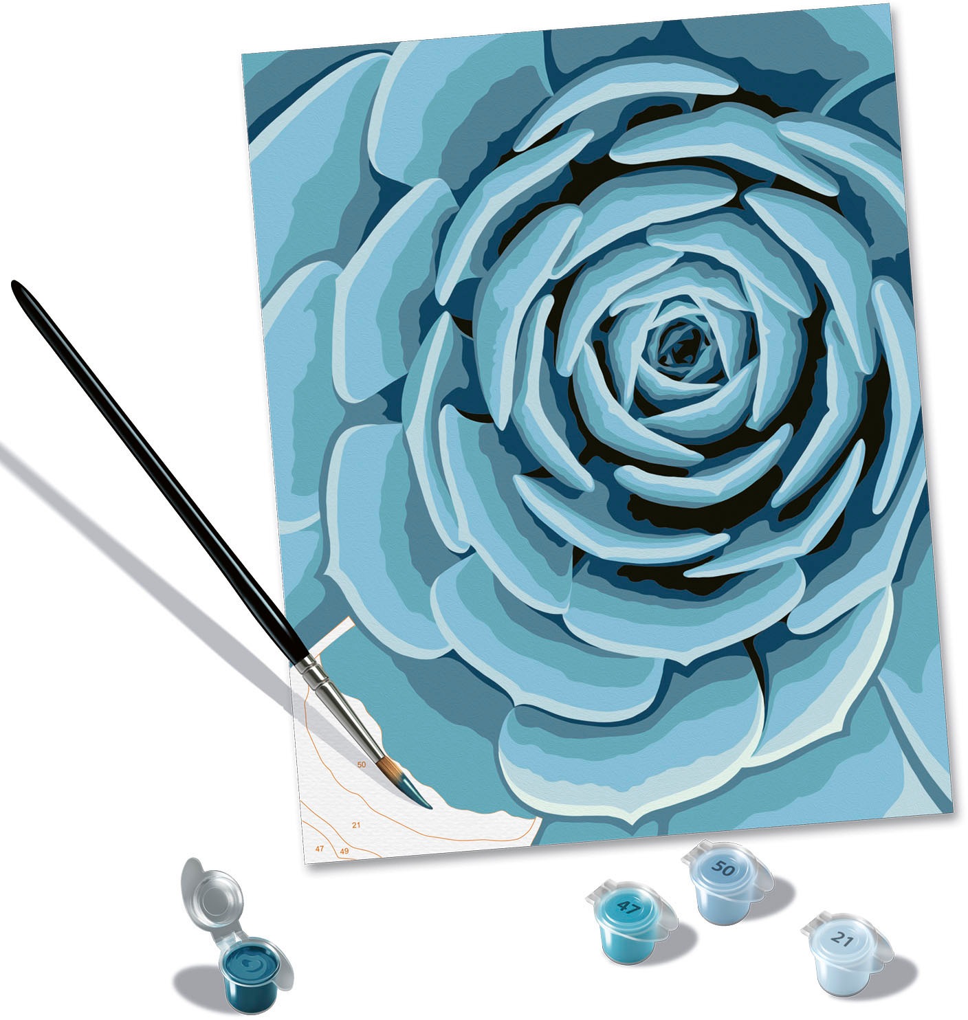 Ravensburger Malen nach Zahlen »CreArt, Botanical Blue«, Made in Europe