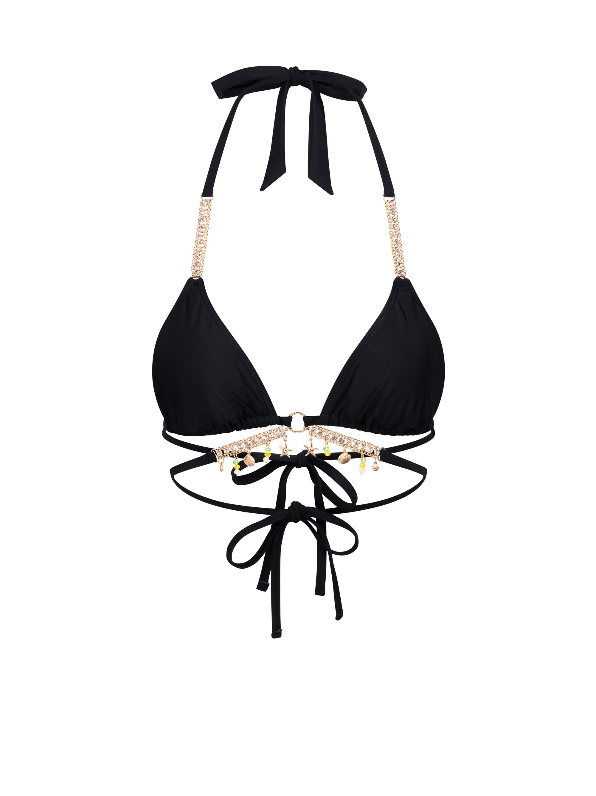Moda Minx Triangel-Bikini-Top »Seychelles«, (1 St.), mit funkelnden Anhängern
