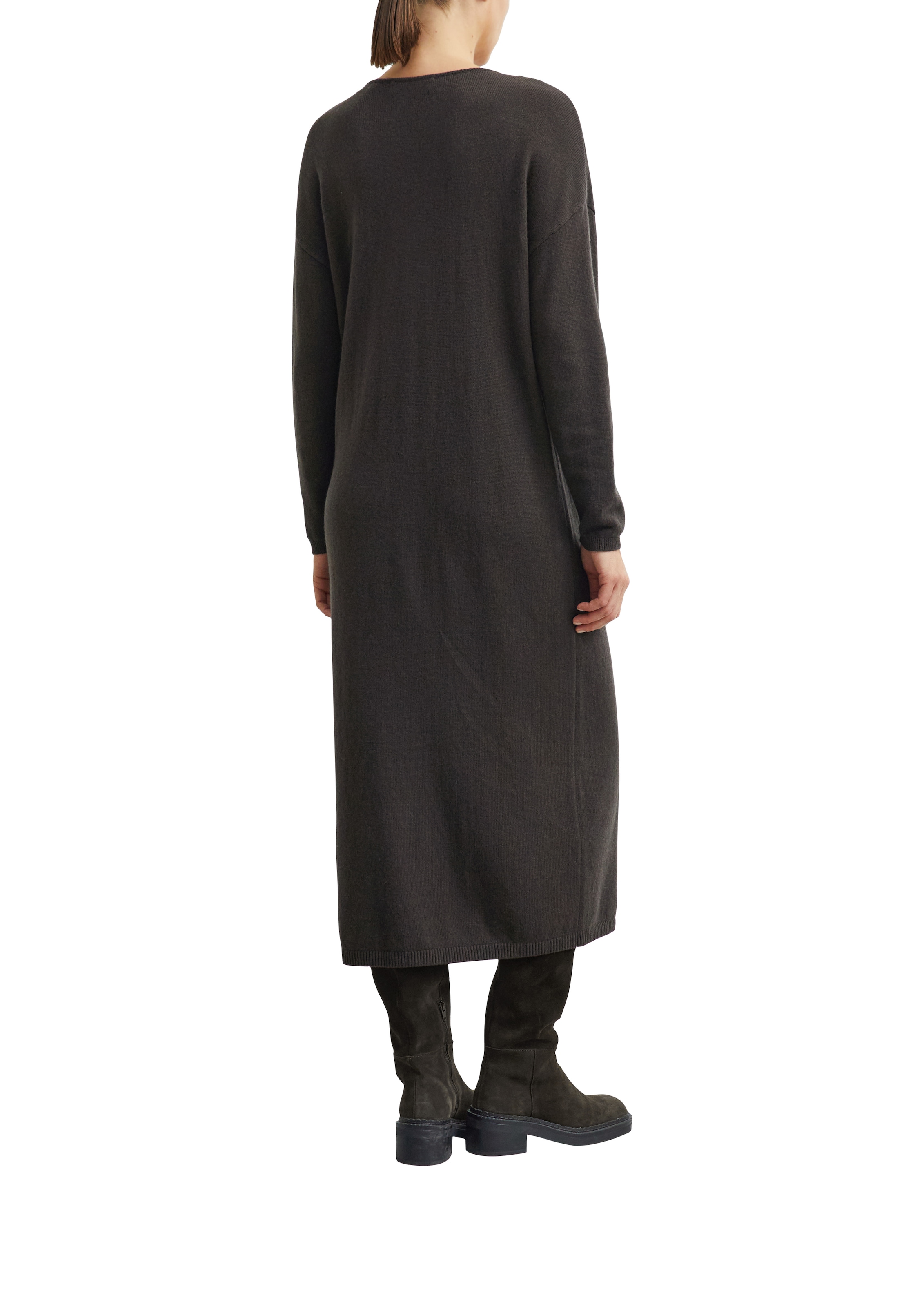 Comma Strickkleid Ohne Taschen Oversized Strickkleid aus Wollmix