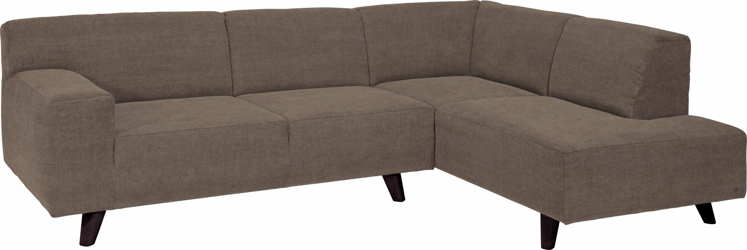 TOM TAILOR HOME Ecksofa »NORDIC Ottomane, BAUR Retrolook, im PURE«, | Füße wengefarben mit