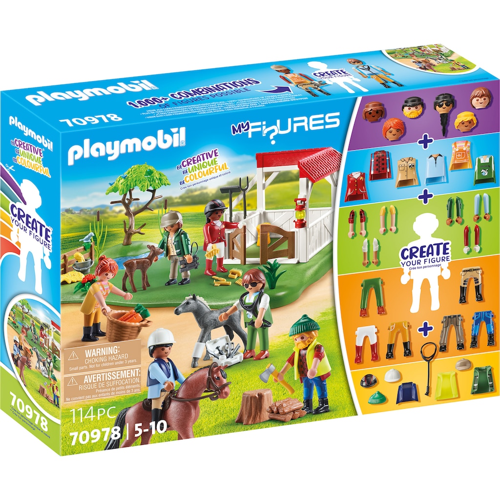 Playmobil® Konstruktions-Spielset »Horse Ranch (70978), My Figures«, (114 St.)