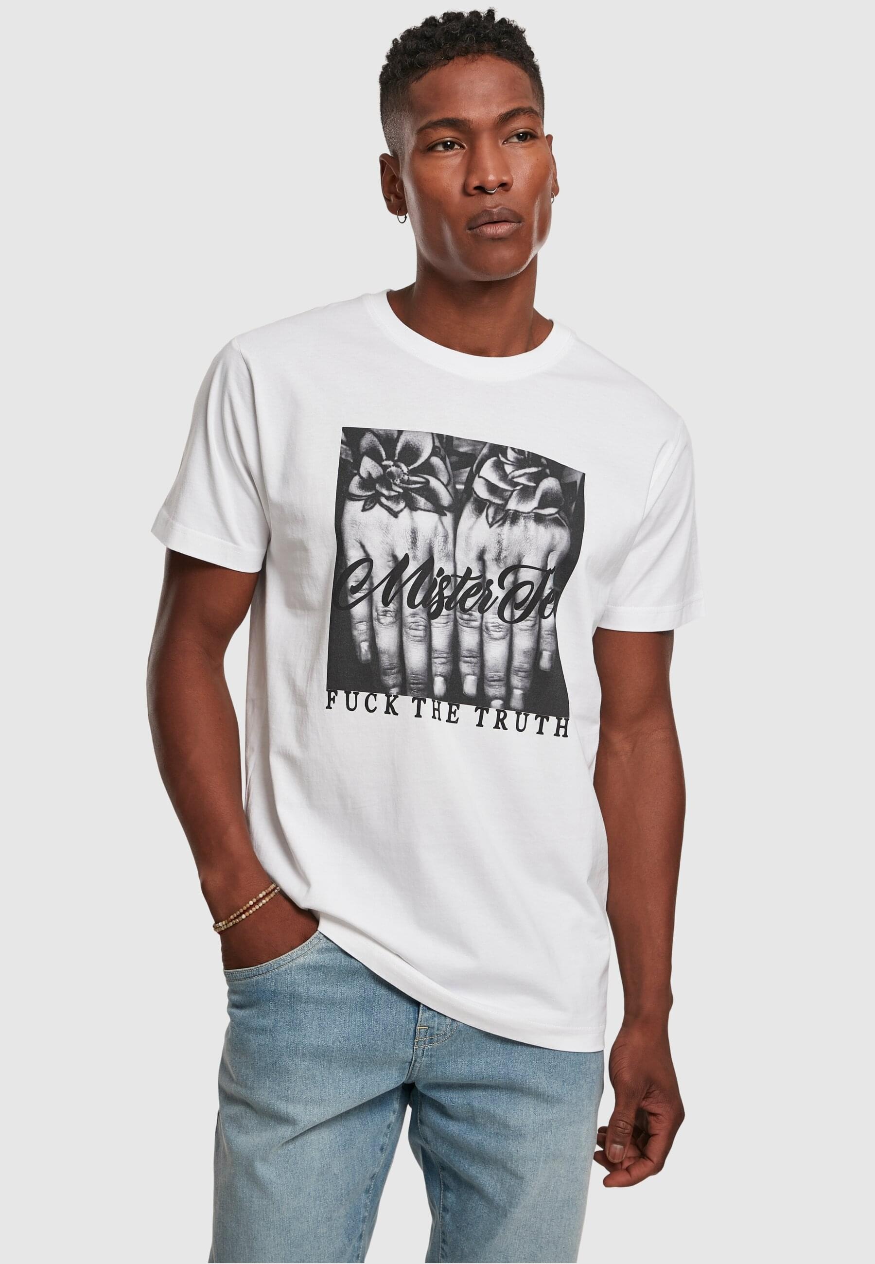 MisterTee Kurzarmshirt »MisterTee Herren Mister Tee Fuck The Truth Tee«, (1 tlg.)