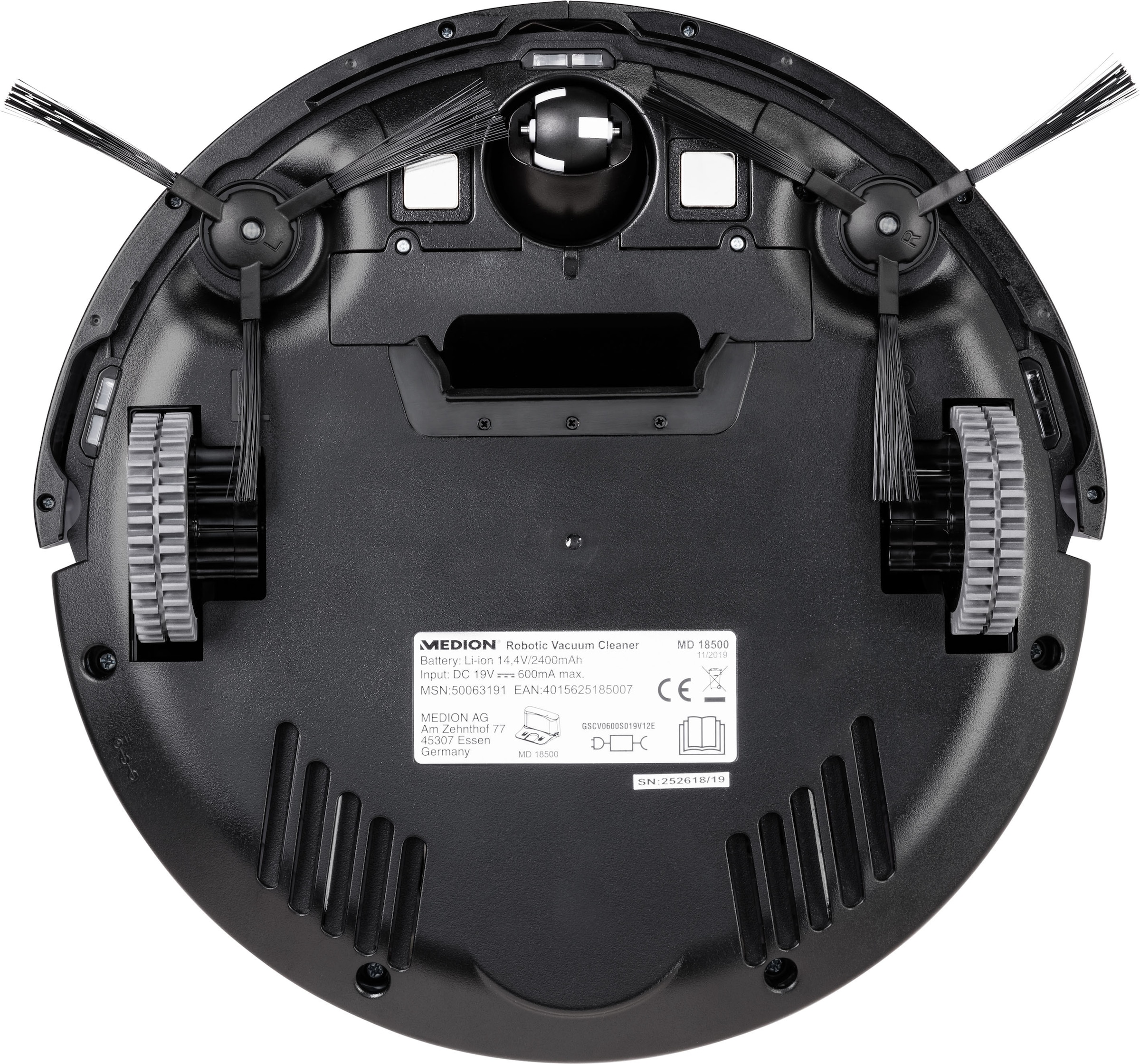 Medion® Saugroboter »E 30 MD 18500«, weiß, vollautomatische Reinigung, Timer-Funktion, Tierhaar optimiert“