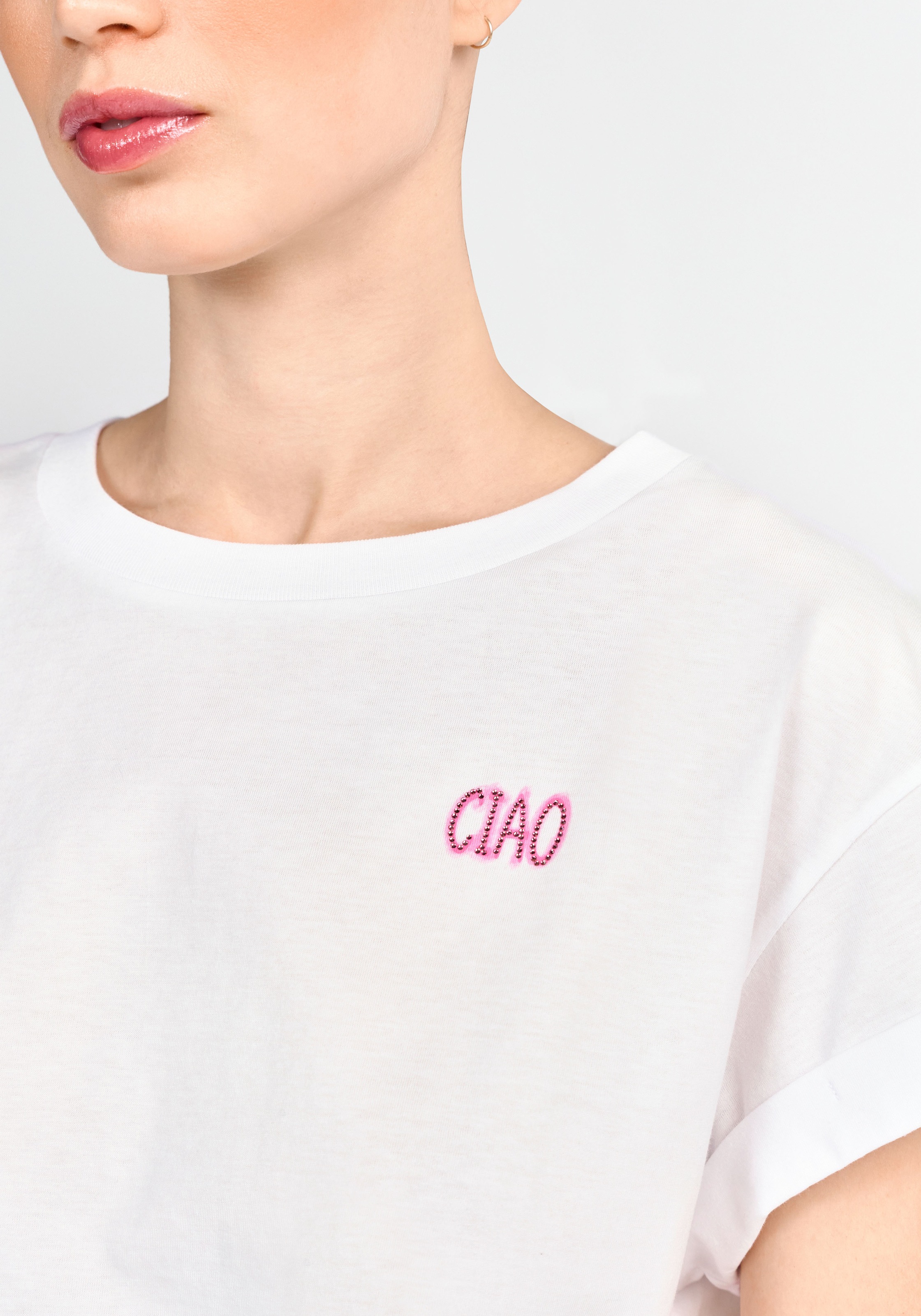 RICHROYAL T-Shirt, mit modischem Schriftzug günstig online kaufen