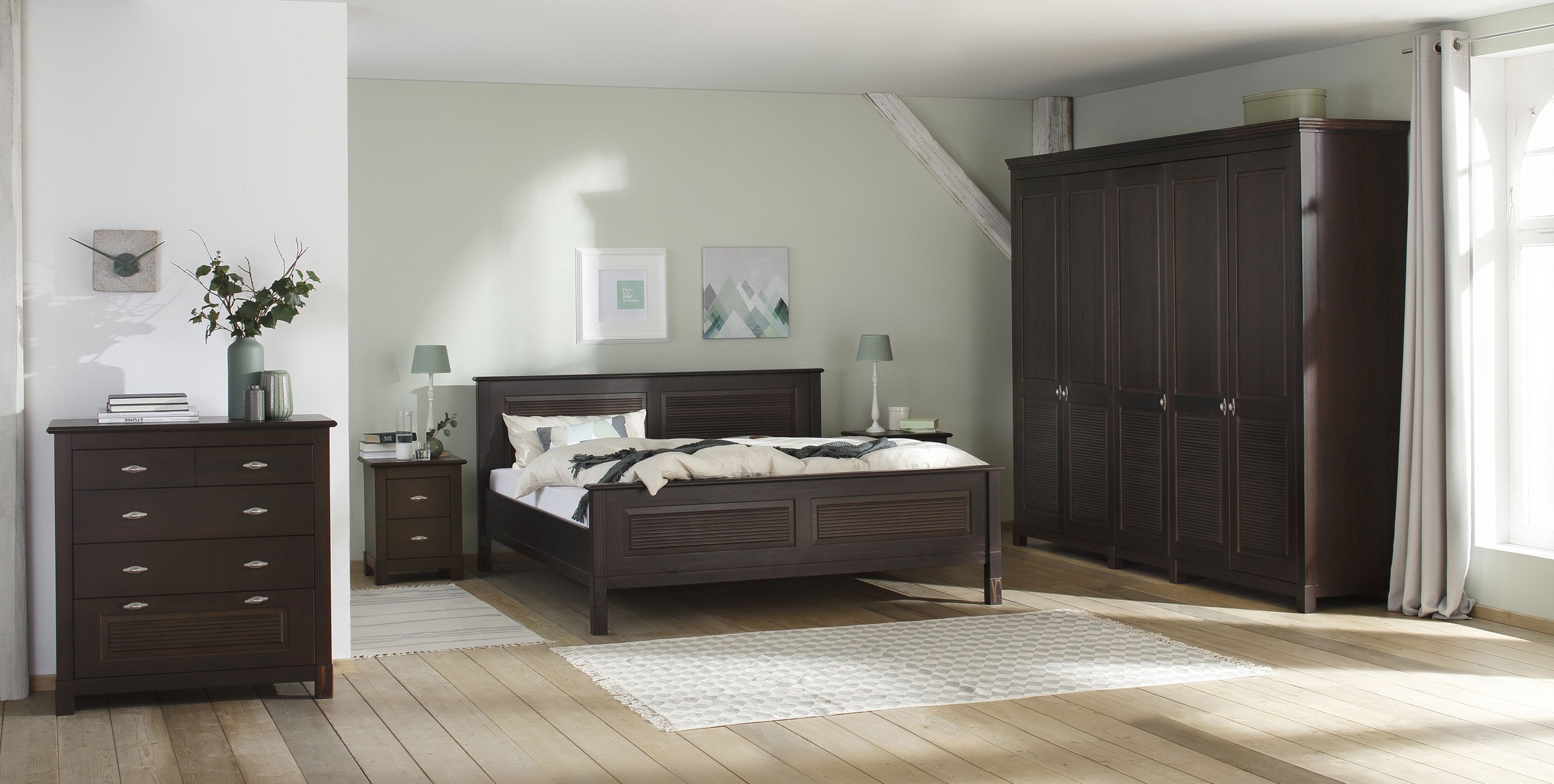 OTTO home Schubkastenkommode "Rauna" aus massiver Kiefer mit 5 Schubladen, günstig online kaufen