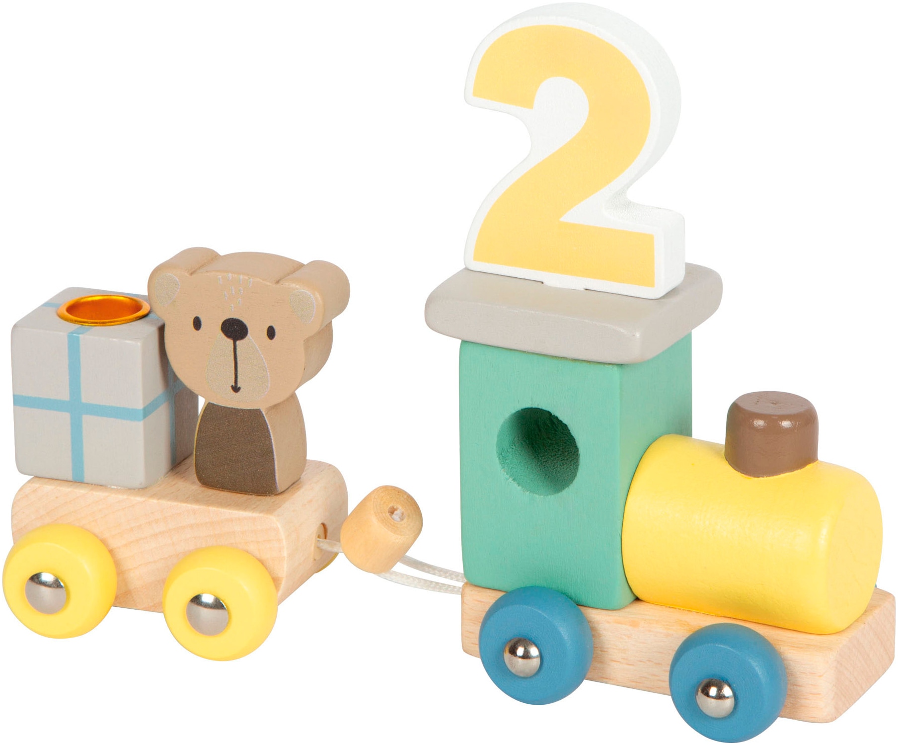 Small Foot Spielzeug-Eisenbahn »Geburtstagszug mit Tieren«