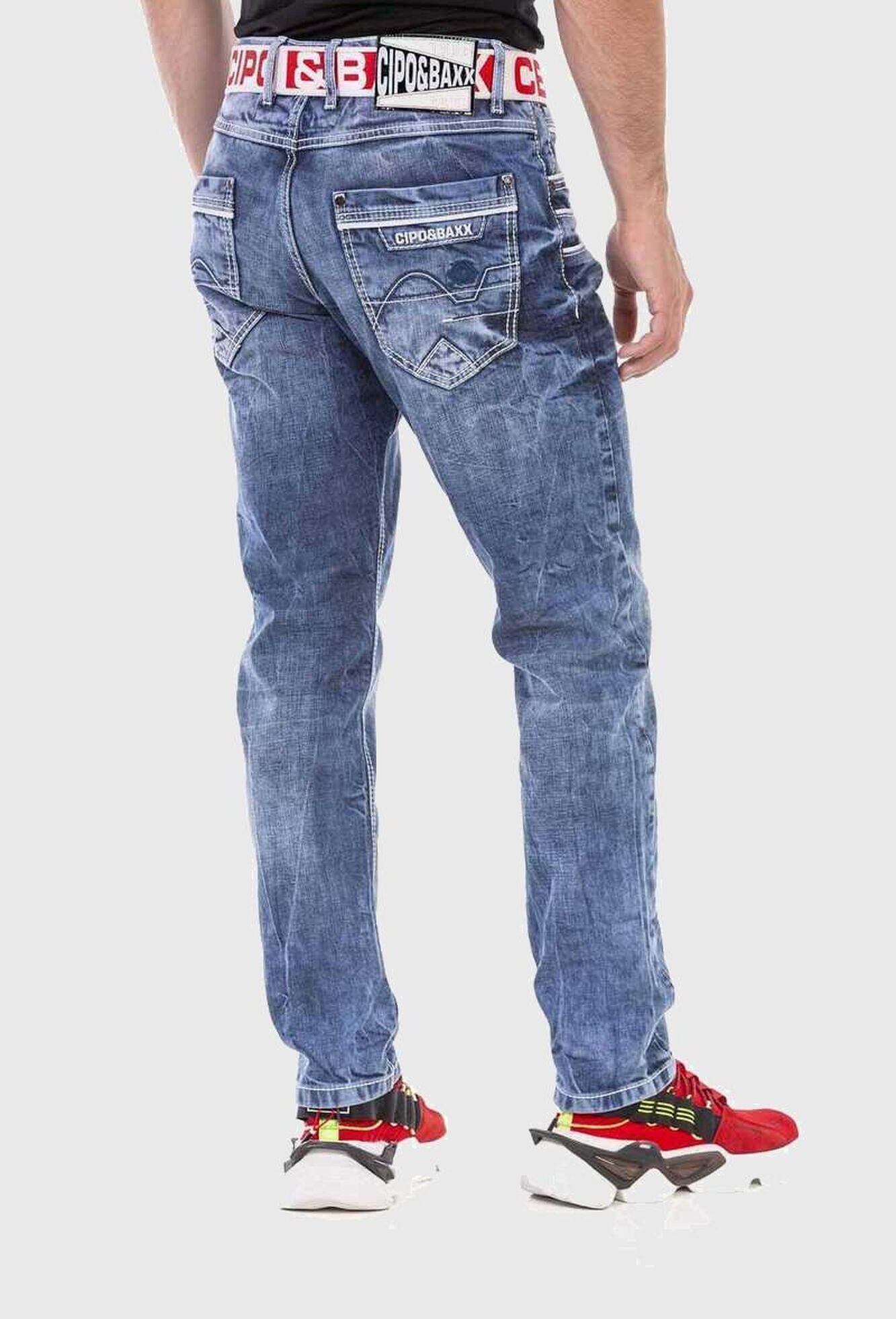 Cipo & Baxx Slim-fit-Jeans »Cipo & Baxx Jeans« im washed Look