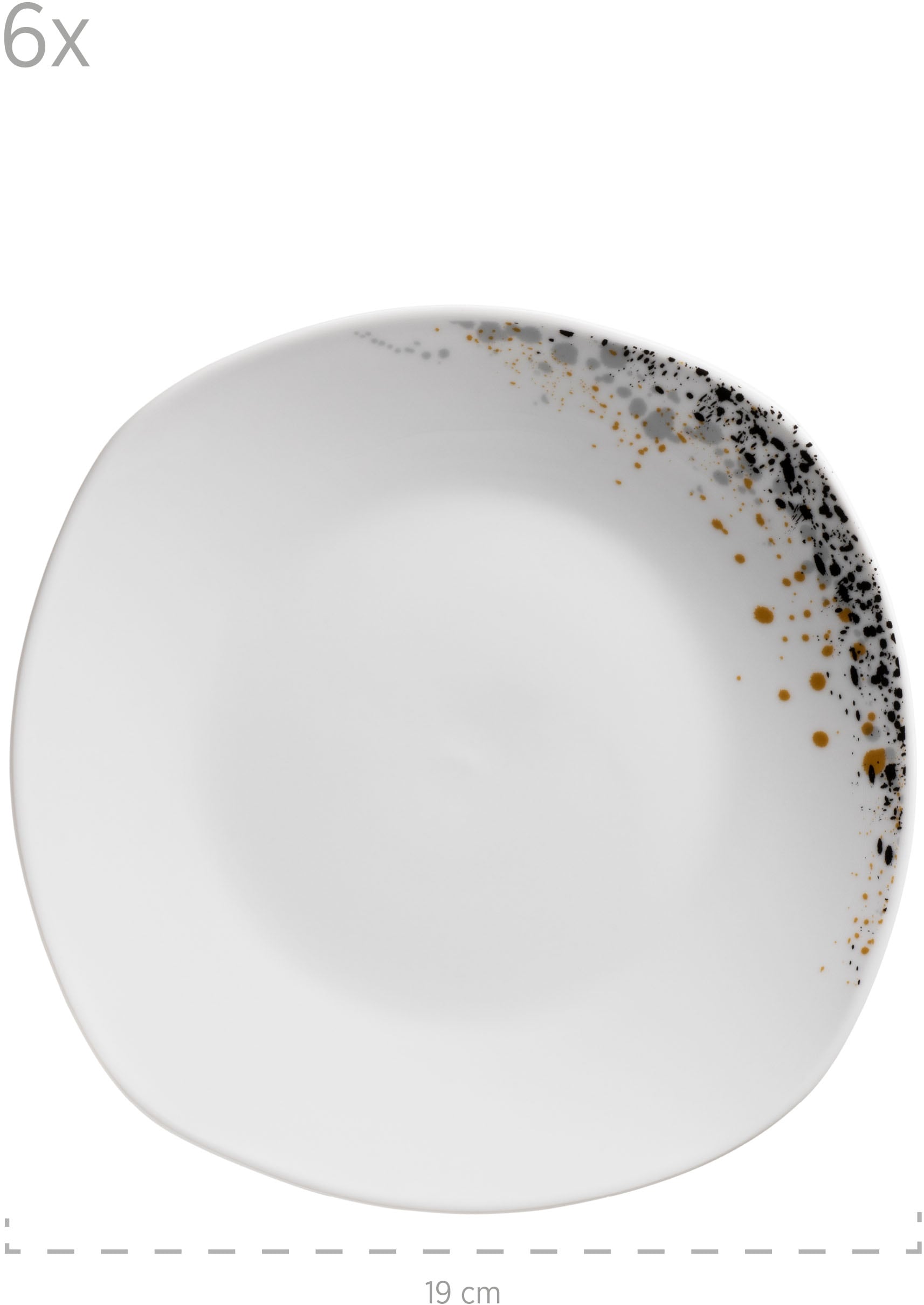 MÄSER Teller-Set »SPACE DUST, Geschirr Set, Porzellan«