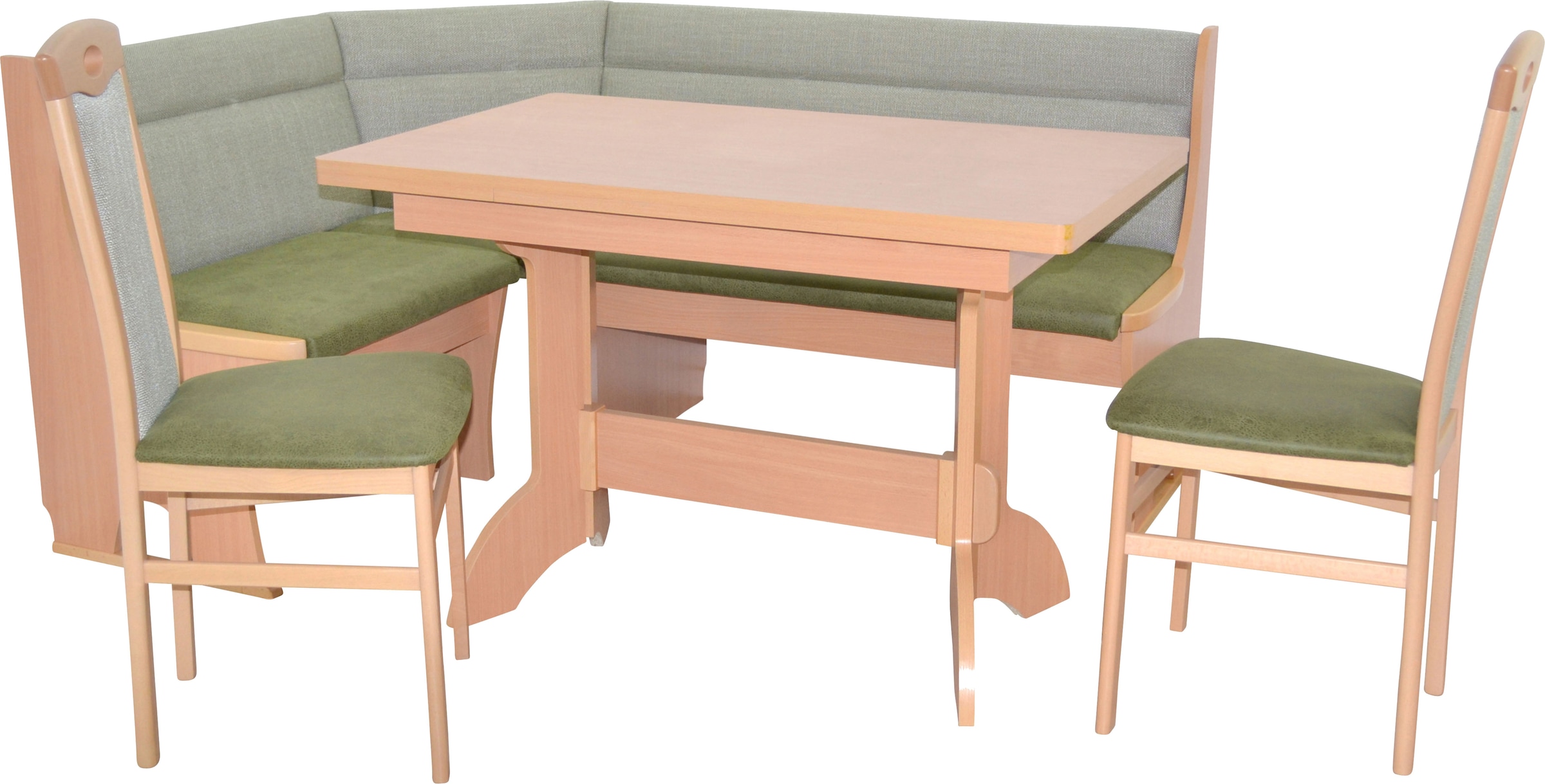 HOFMANN LIVING AND MORE Essgruppe »4tlg. Eckbankgruppe« Spar-Set, 4tlg. Eckbankgruppe, 4 Stk. tlg. Stühle montiert